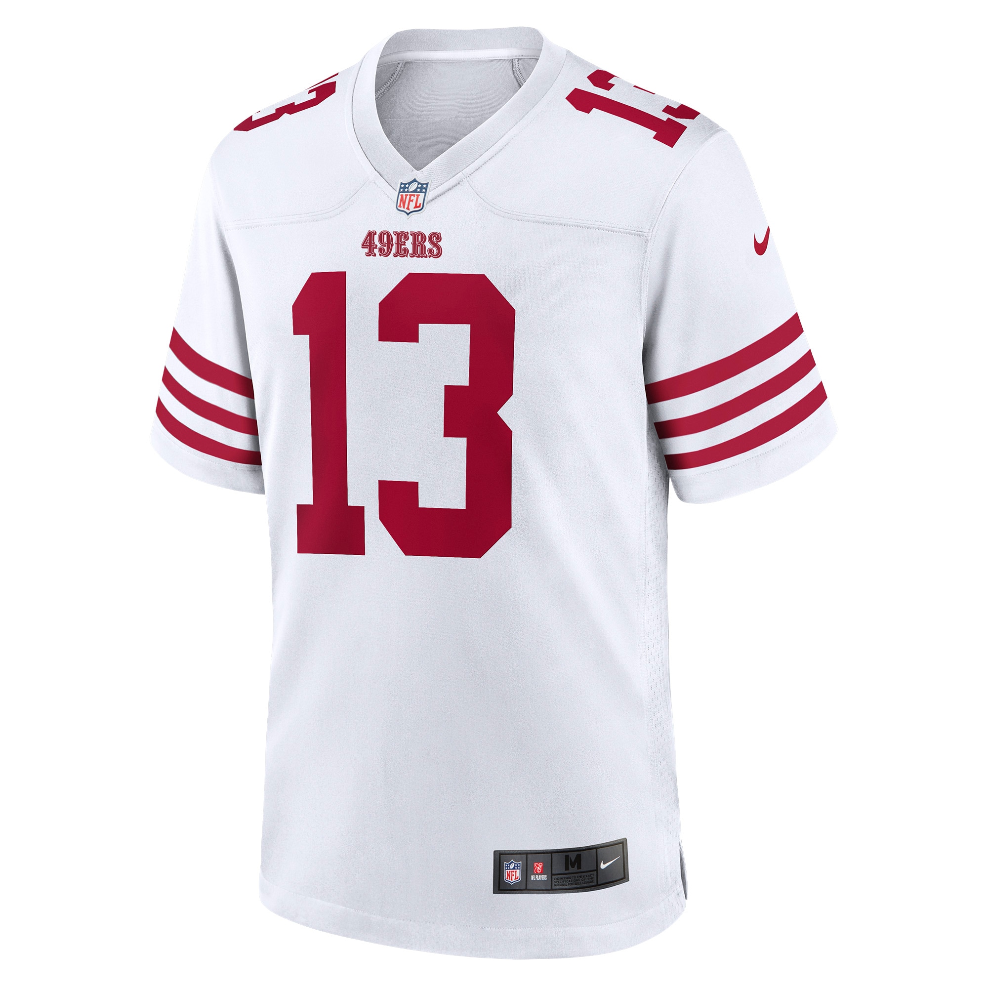 Brock Purdy #13 San Francisco 49ers Game Player Jersey - White - angle 4