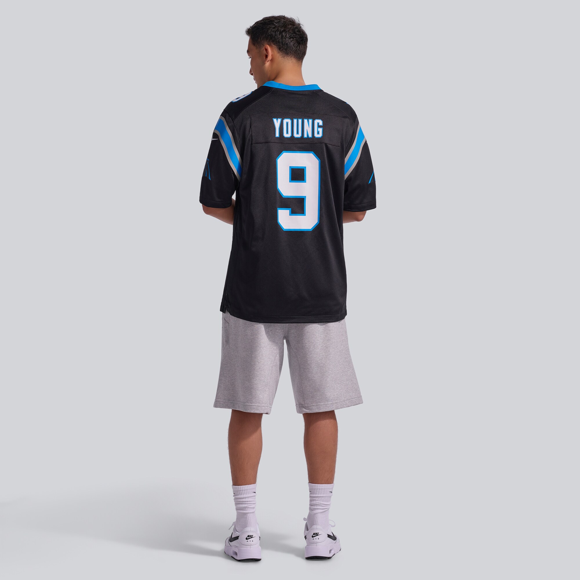 Bryce Young Carolina Panthers Team Game Jersey - Black - angle 7