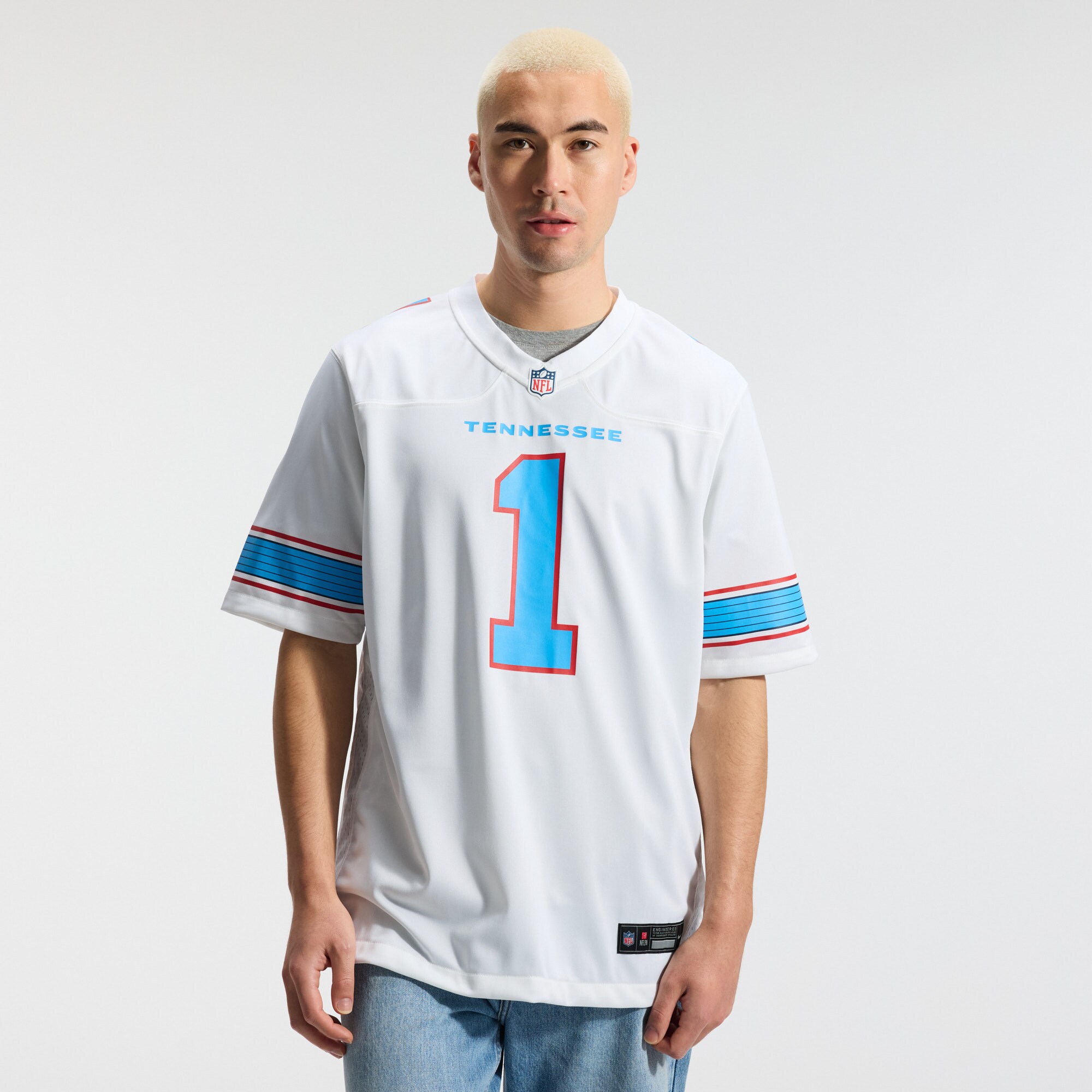 Cameron Ward Tennessee Titans Game Jersey - White - angle 4
