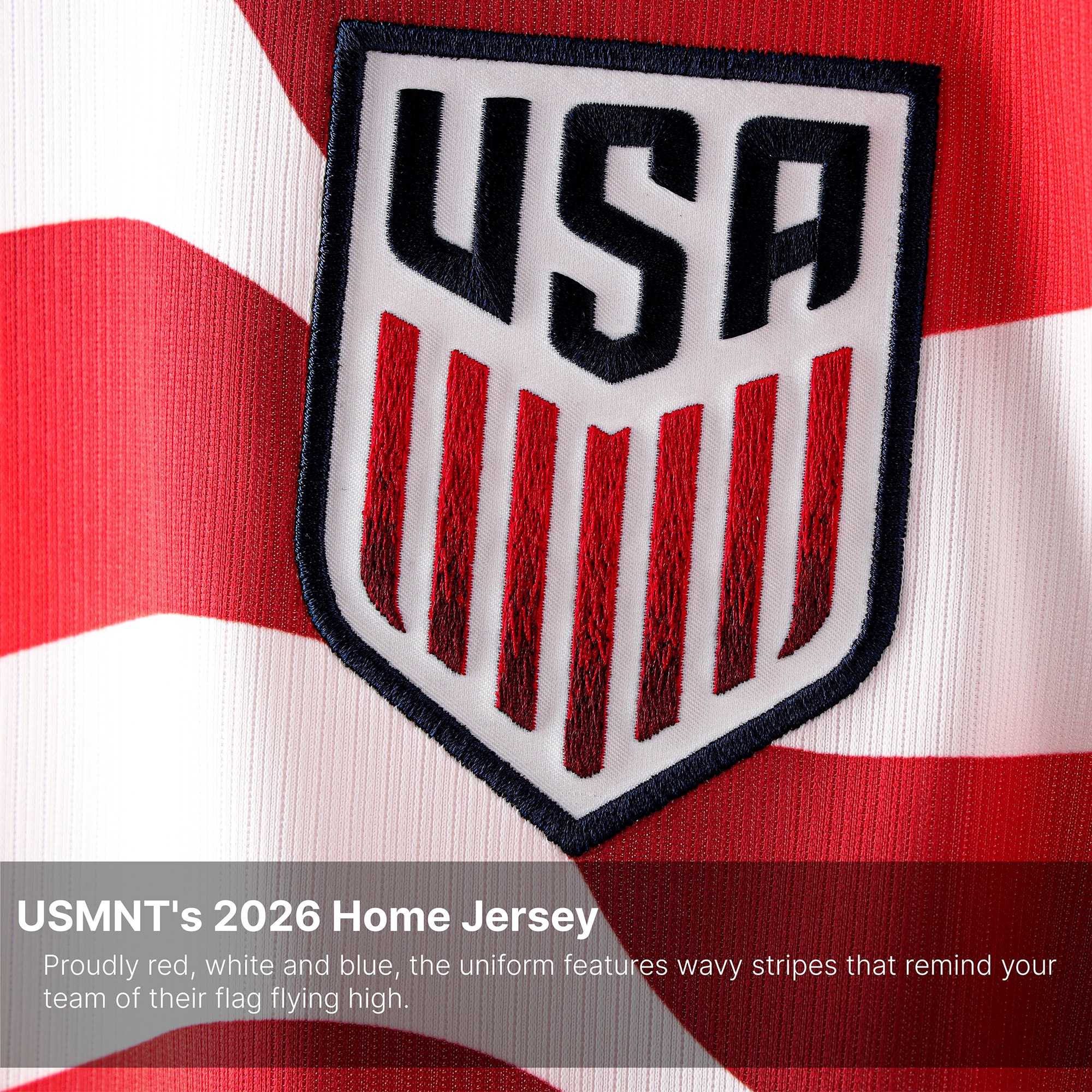 Christian Pulisic USMNT 2026 Home Stadium Replica Jersey - White - angle 6