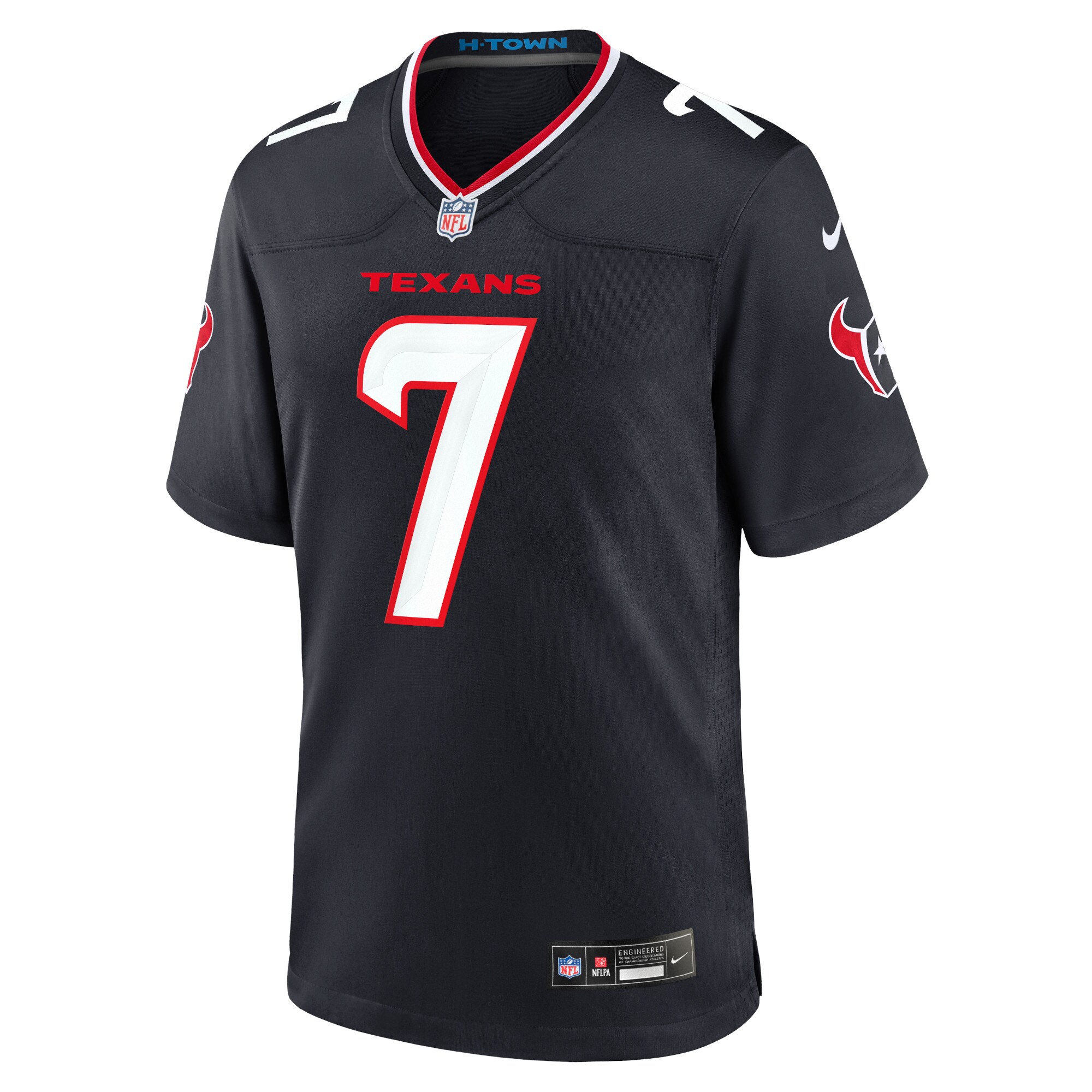 C.J. Stroud #7 Houston Texans Game Jersey - Navy - angle 4