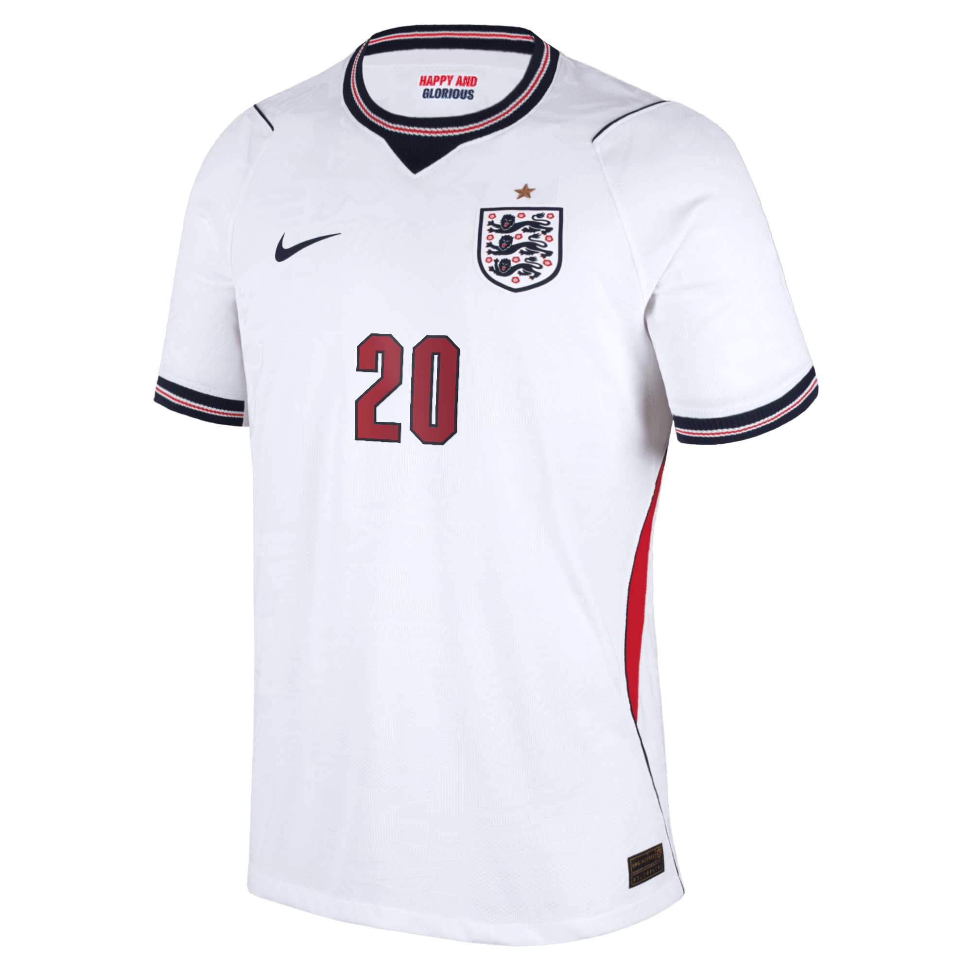 Cole Palmer England National Team 2026 Home Match Jersey - White - angle 4