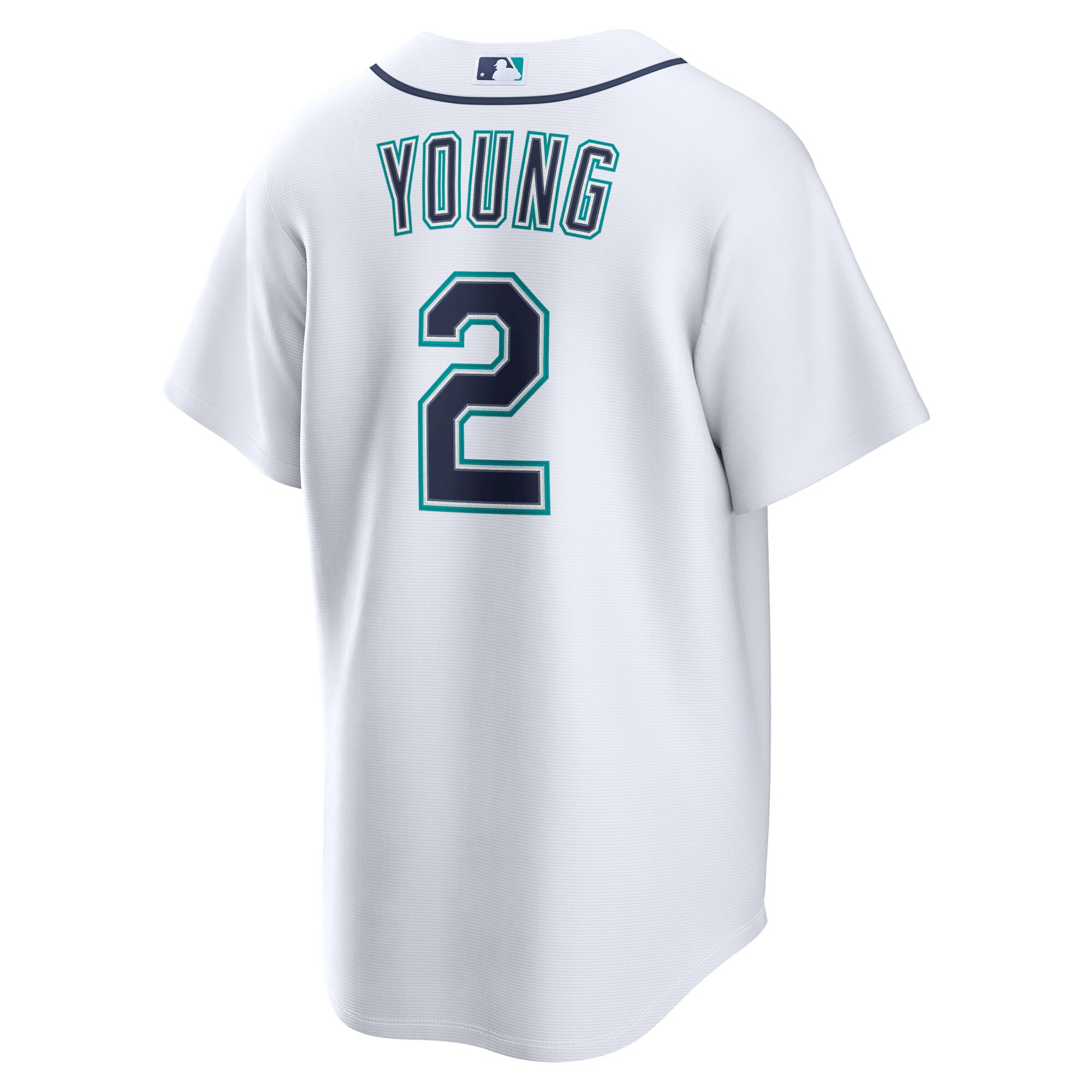 Cole Young Seattle Mariners Home Replica Jersey - White - angle 5