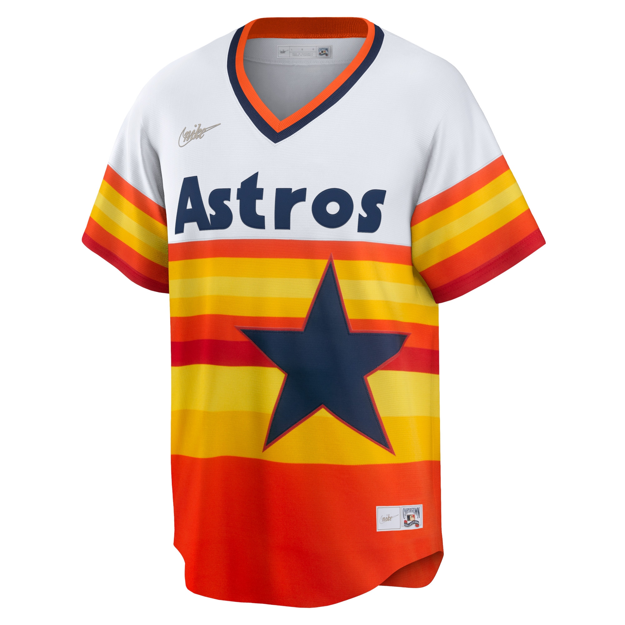 Craig Biggio Houston Astros Home Cooperstown Collection Player Jersey - White - angle 4