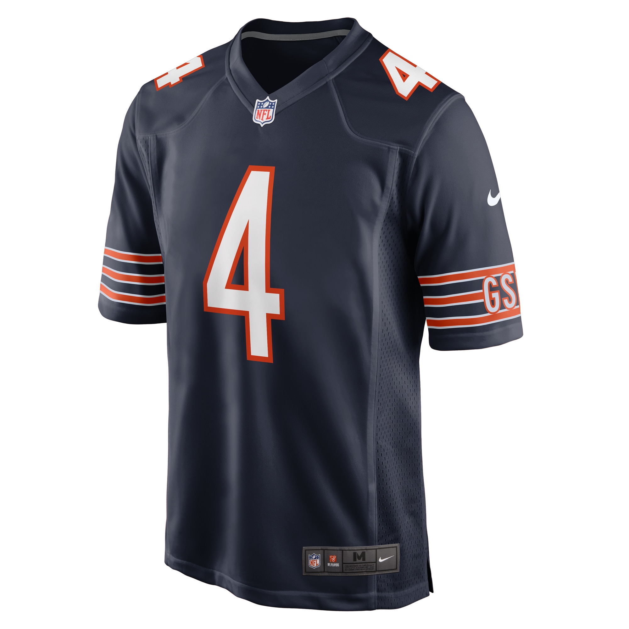 D'Andre Swift Chicago Bears Game Jersey - Navy - angle 4