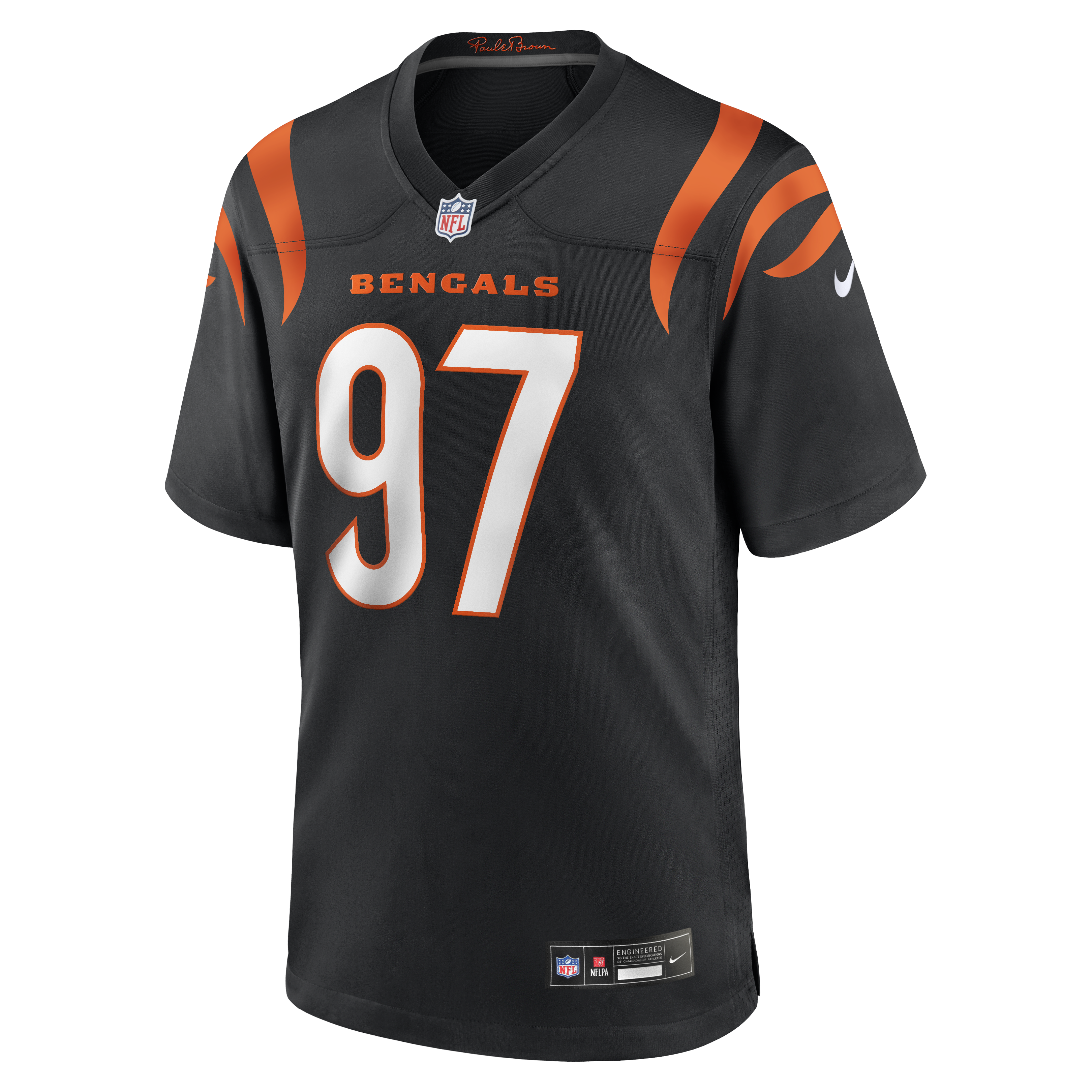 Dexter Lawrence II Cincinnati Bengals Game Jersey - Black - angle 4