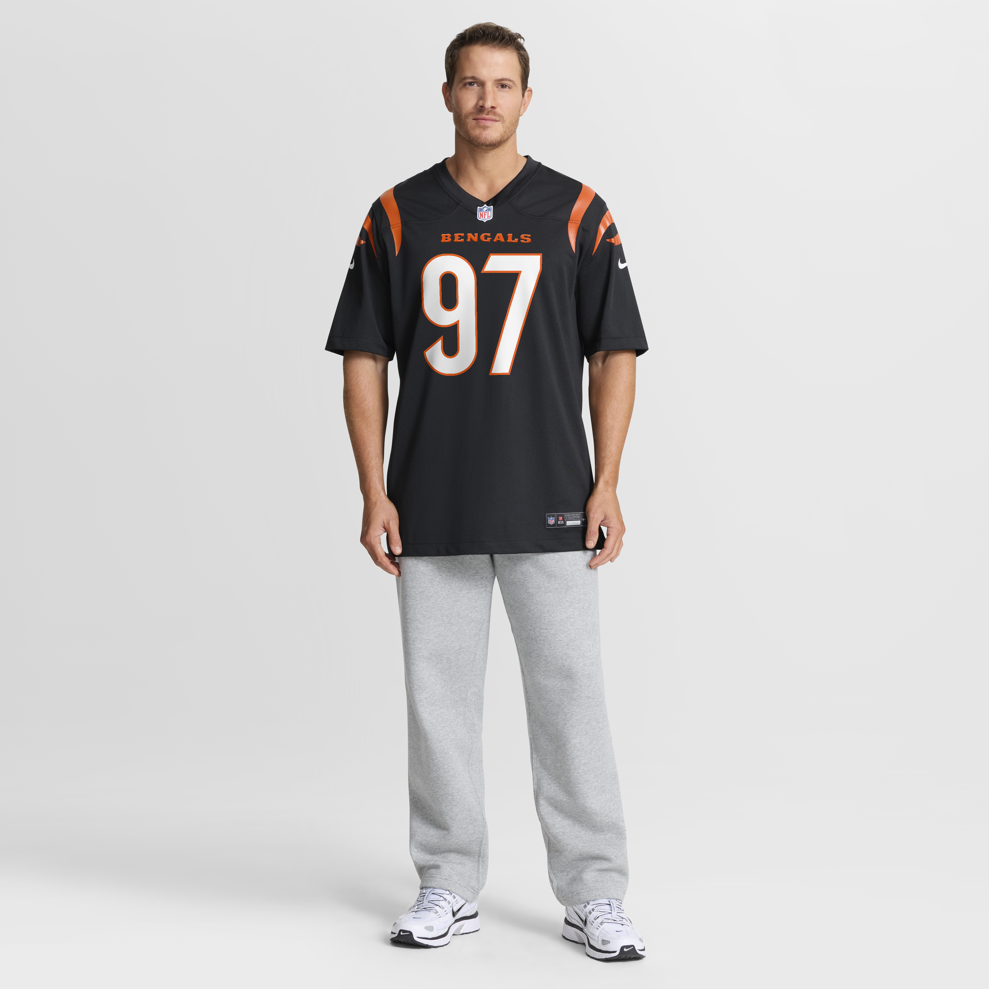 Dexter Lawrence II Cincinnati Bengals Game Jersey - Black - angle 6