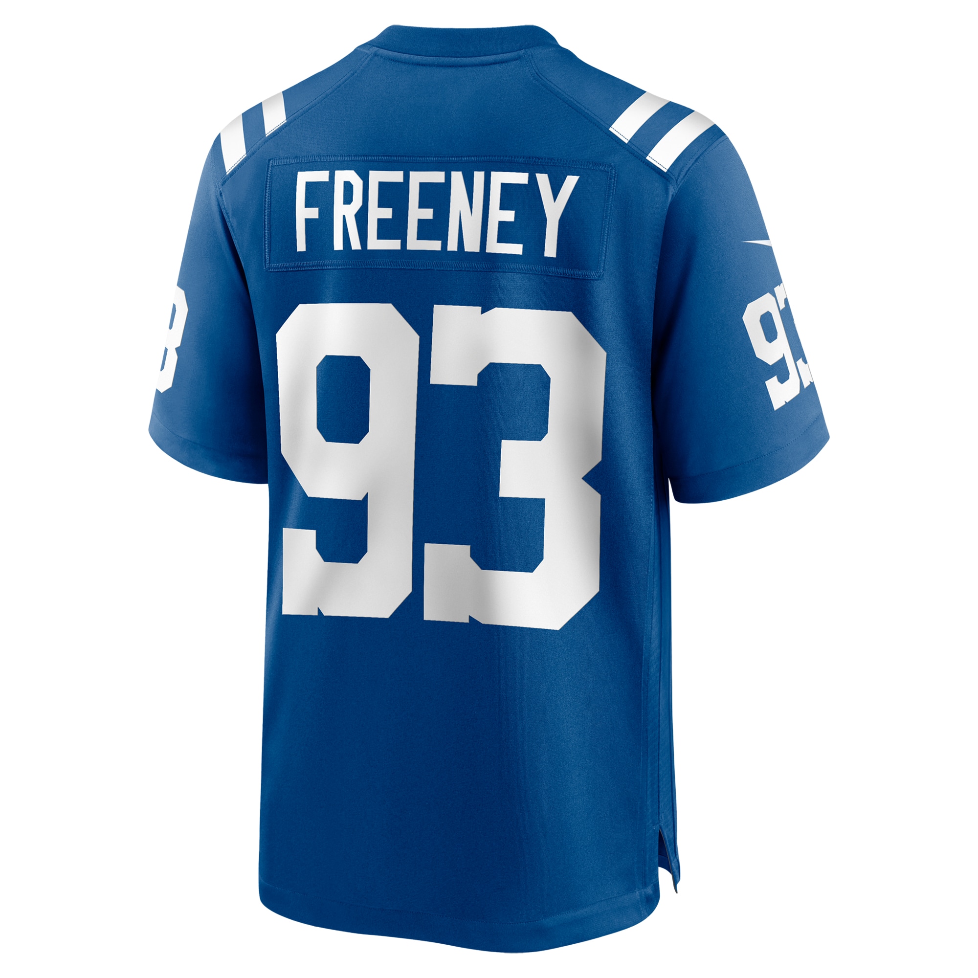 Dwight Freeney Indianapolis Colts Team Retired Player Game Jersey - Royal - angle 5