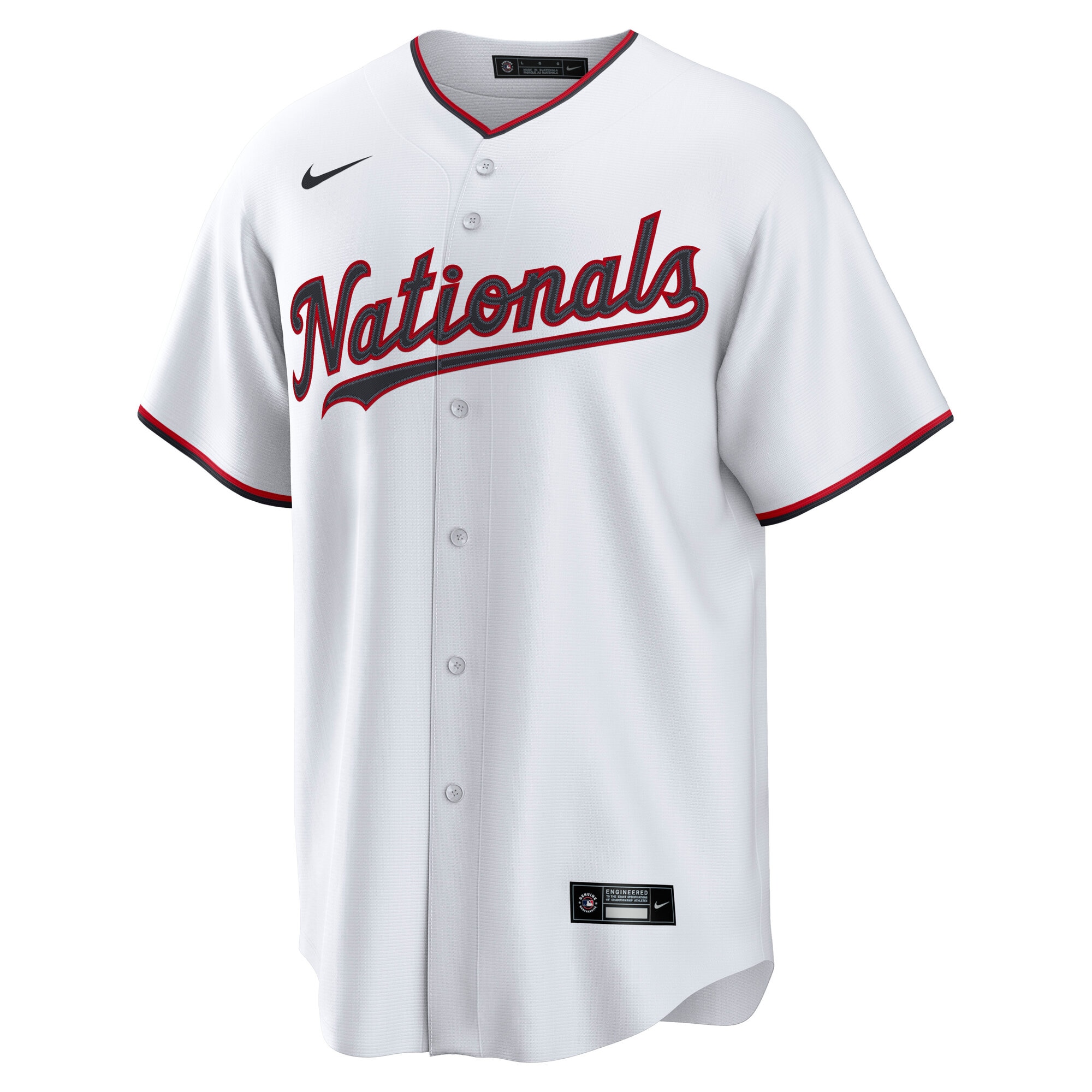 Dylan Crews Washington Nationals Home Replica Jersey - White - angle 4