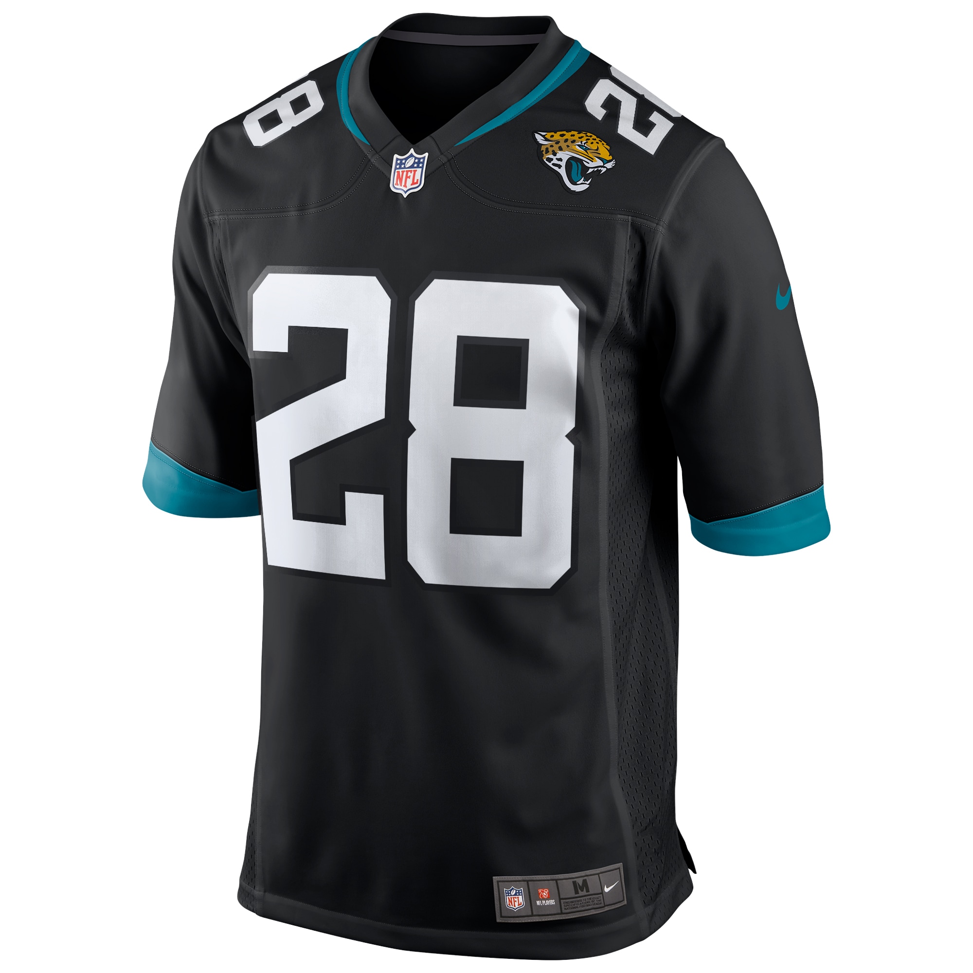 Fred Taylor Jacksonville Jaguars Retired Player Alternate Game Jersey - Black - angle 4