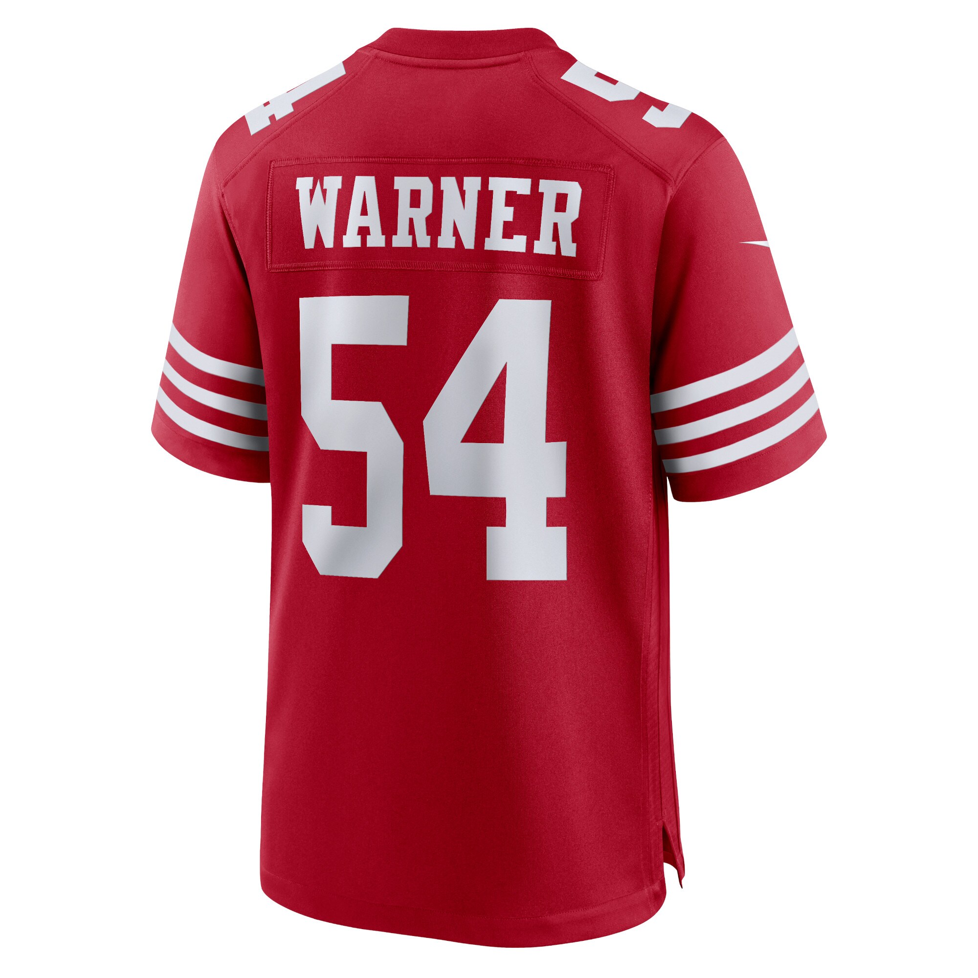 Fred Warner San Francisco 49ers Player Game Jersey - Scarlet - angle 5