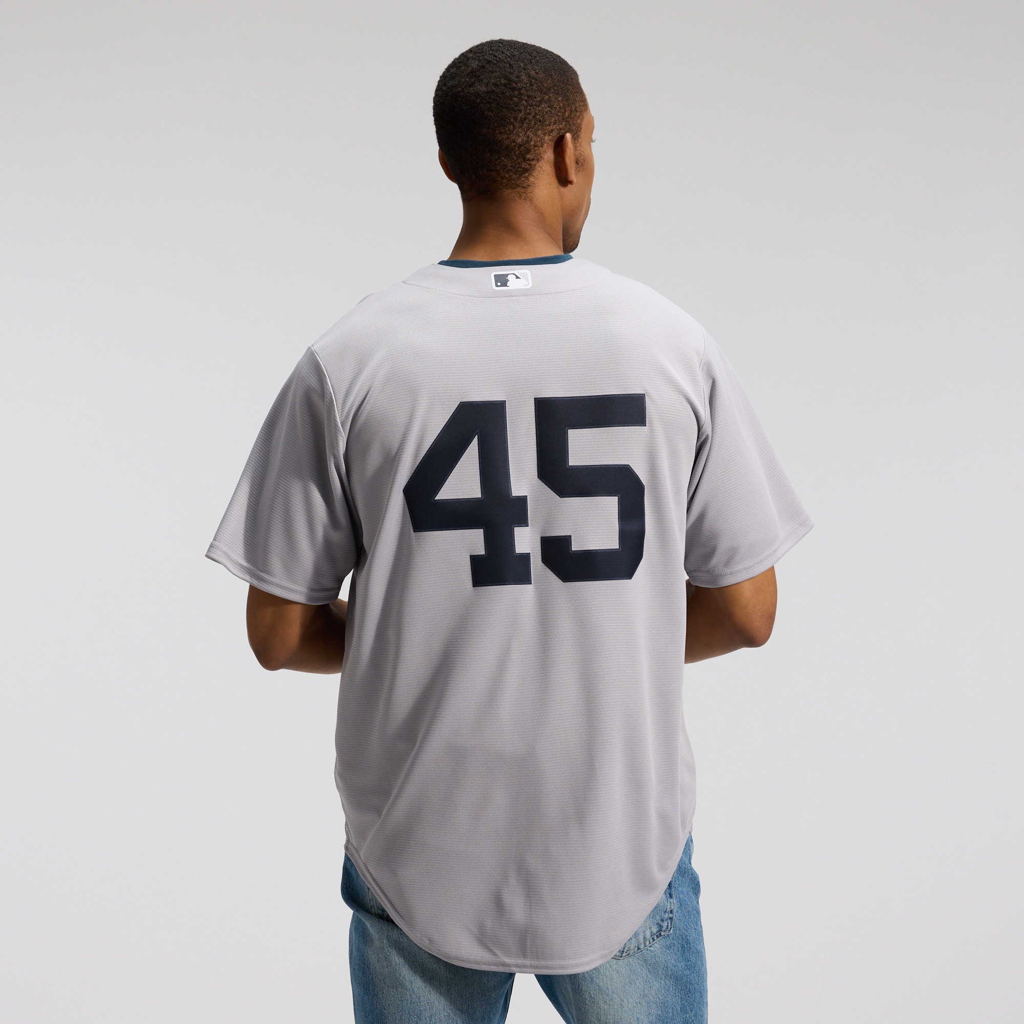Gerrit Cole New York Yankees Nike Road Replica Jersey - Gray - angle 4