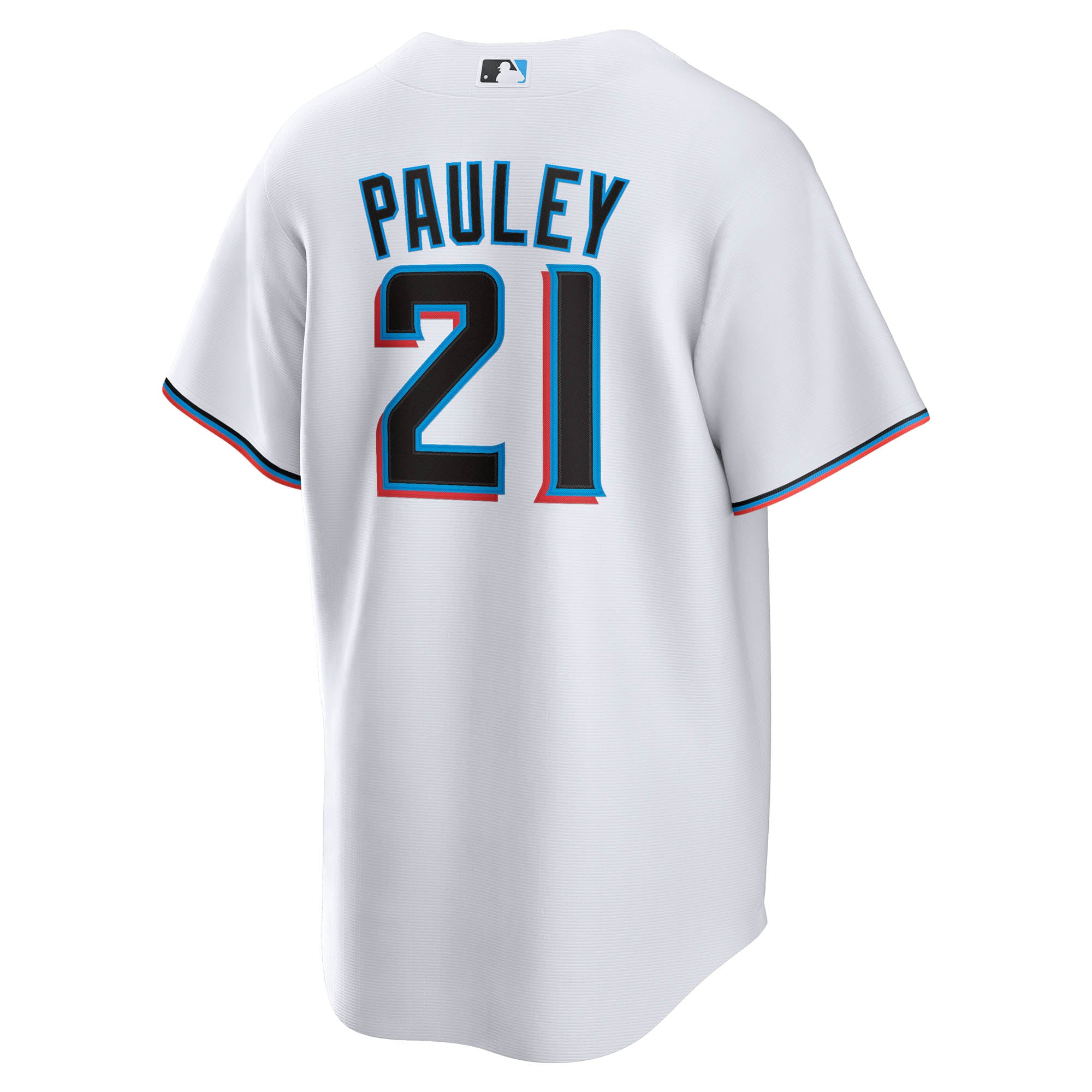 Graham Pauley Miami Marlins Home Replica Jersey - White - angle 5