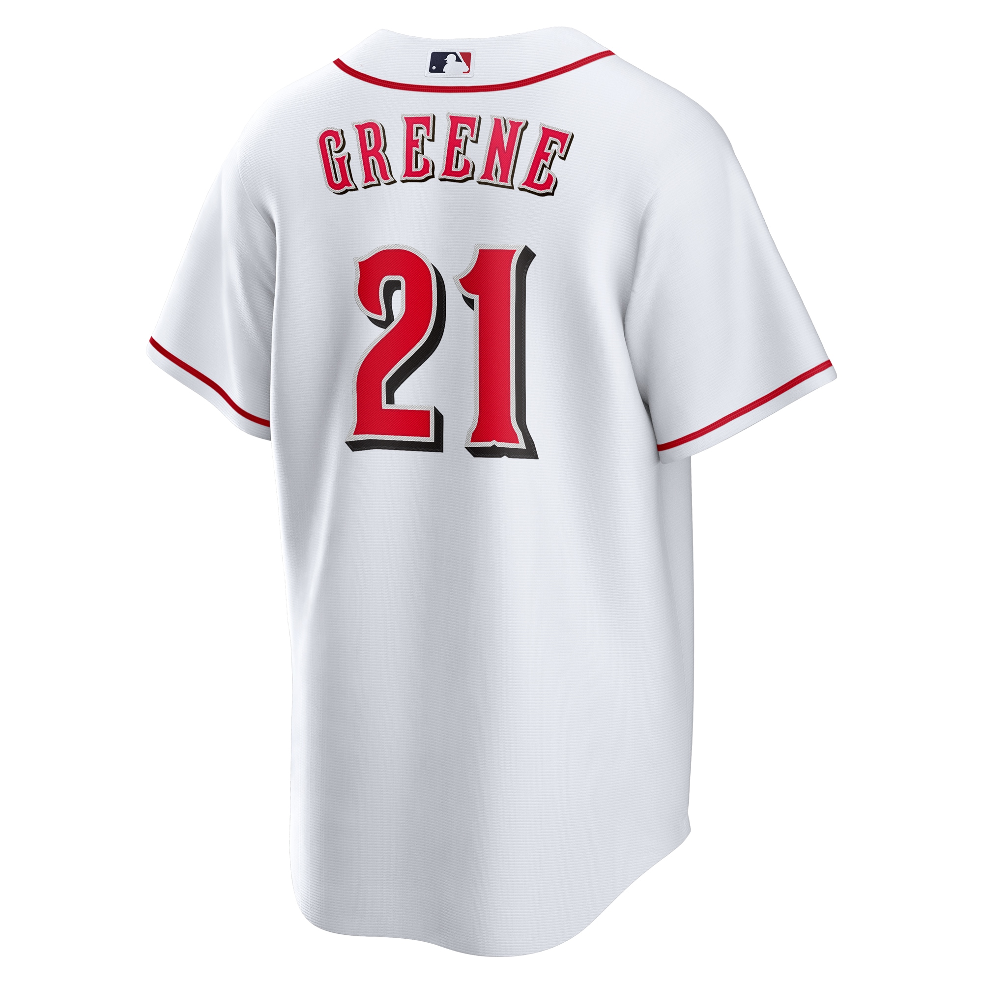Hunter Greene Cincinnati Reds Home Replica Jersey - White - angle 5