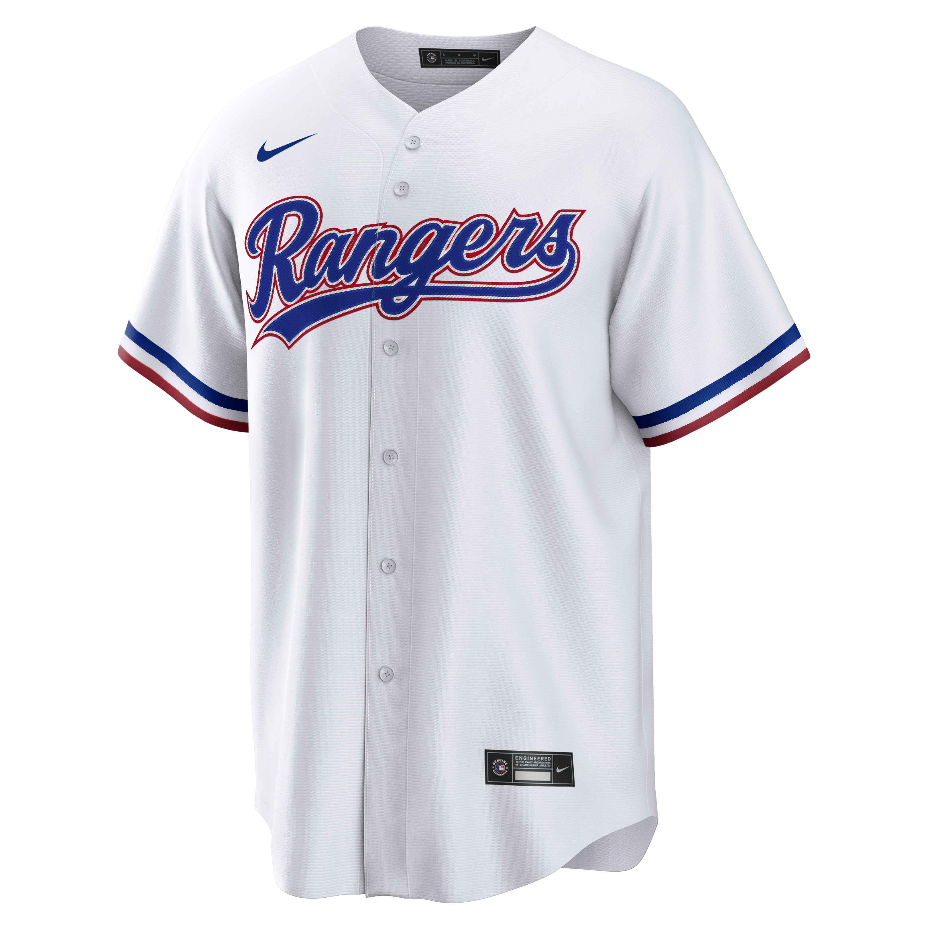 Ivan Rodriguez Texas Rangers Home Retired Player Replica Jersey - White - angle 4