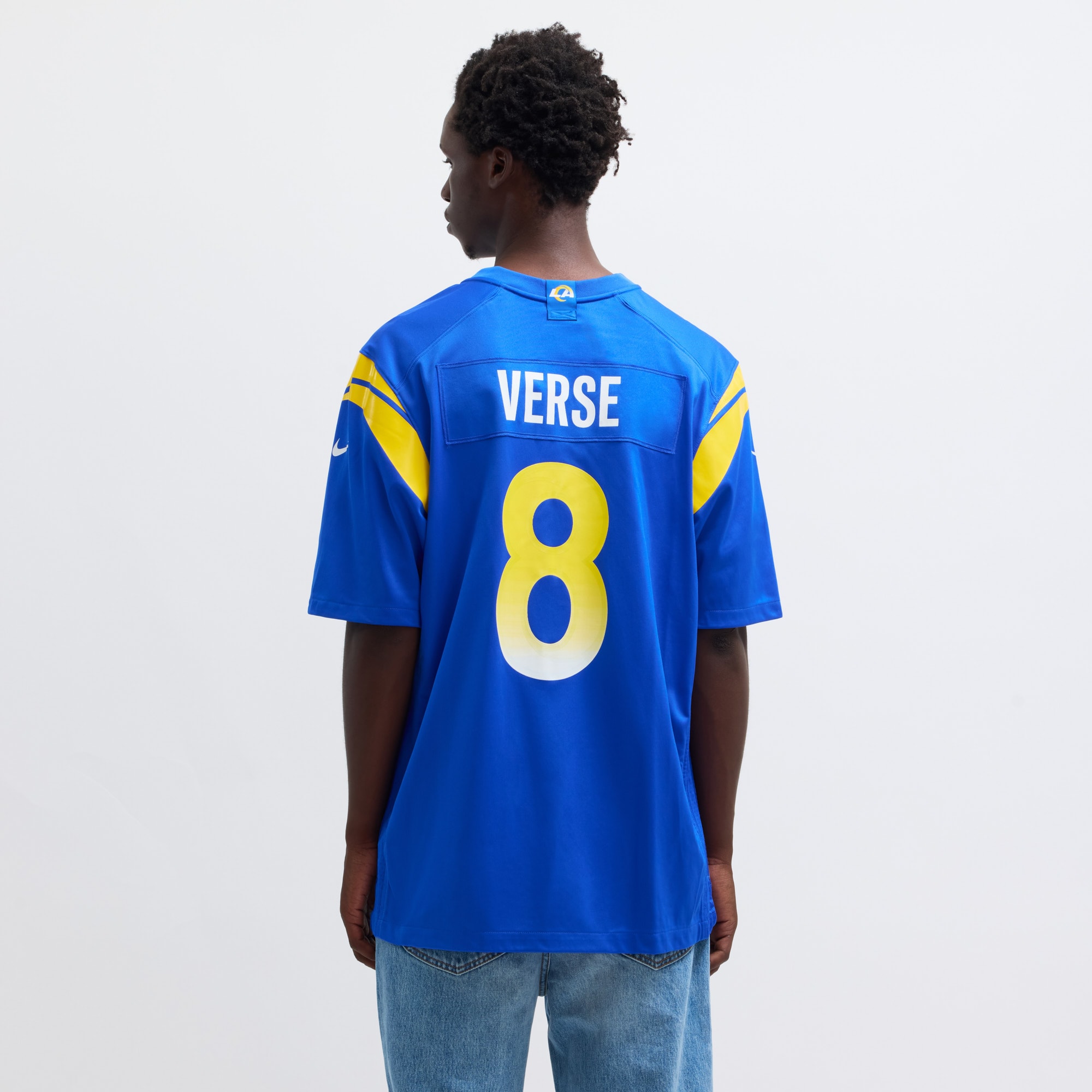 Jared Verse Los Angeles Rams Player Game Jersey - Royal - angle 11