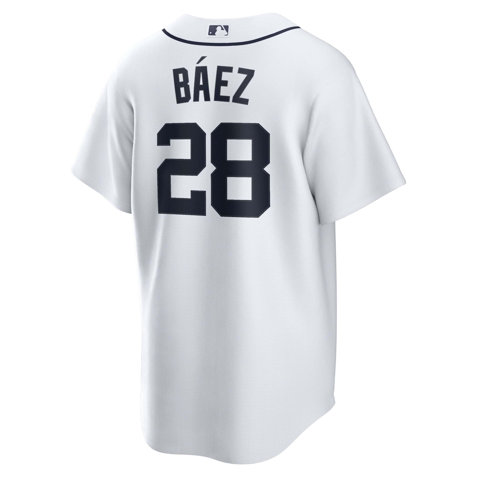 Javier Baez Detroit Tigers Home Replica Player Jersey - White - angle 5