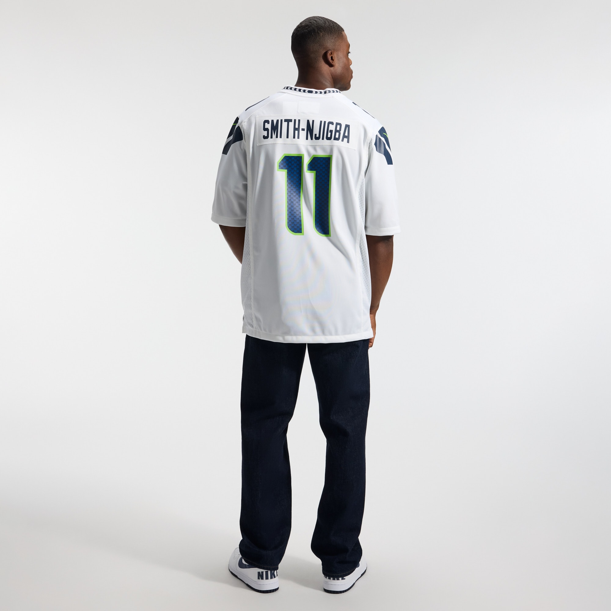 Jaxon Smith-Njigba Seattle Seahawks Game Jersey - White - angle 7