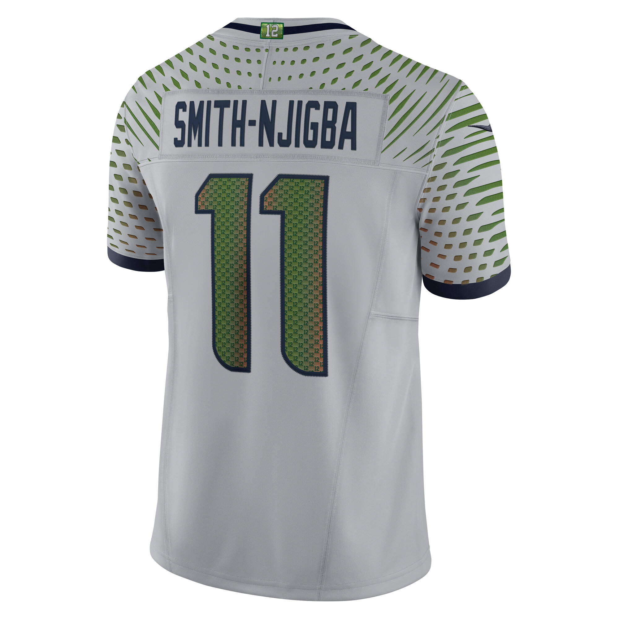 Jaxon Smith-Njigba Seattle Seahawks 2025 Rivalries Collection Stitched Limited Jersey - Wolf Gray - angle 5