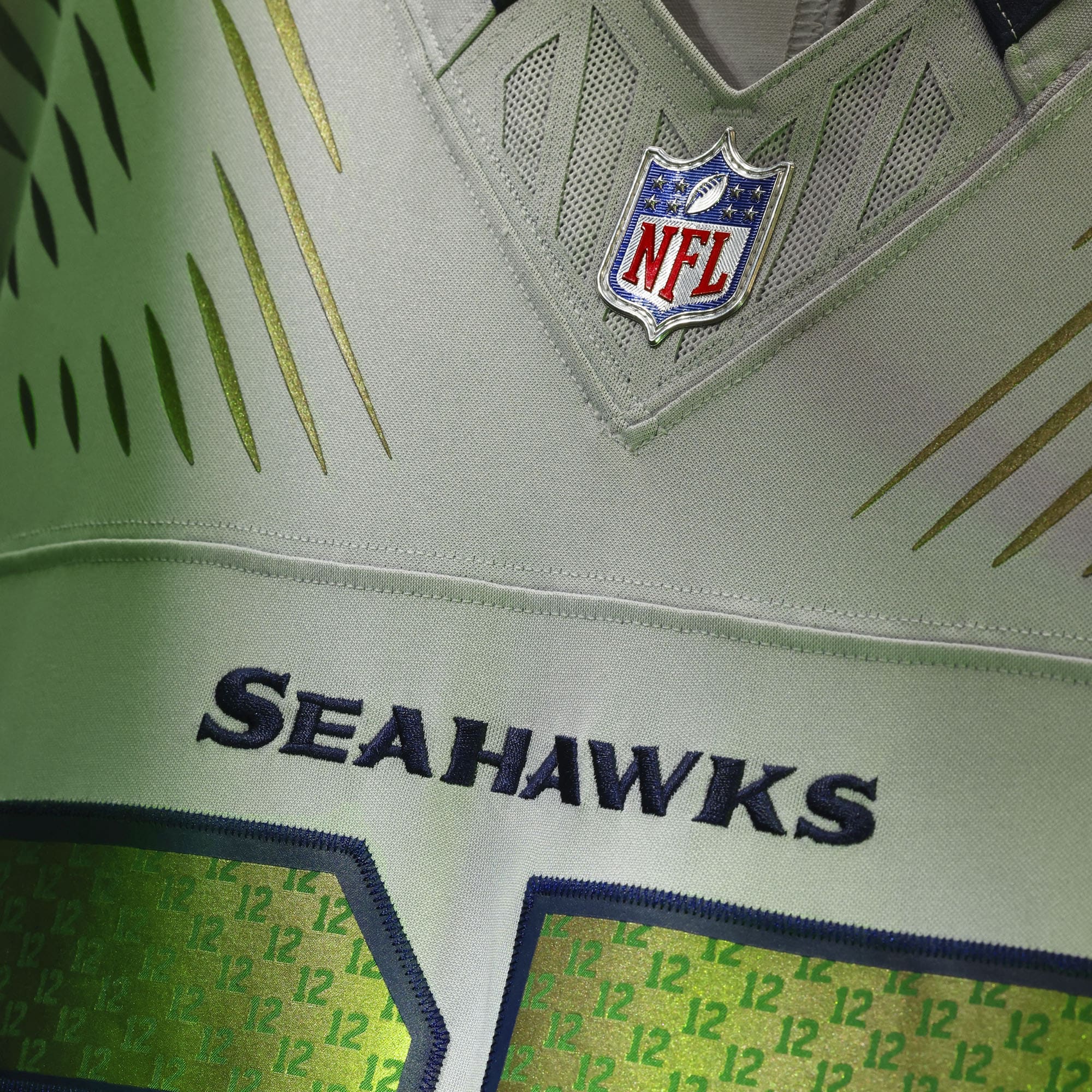 Jaxon Smith-Njigba Seattle Seahawks 2025 Rivalries Collection Stitched Limited Jersey - Wolf Gray - angle 6