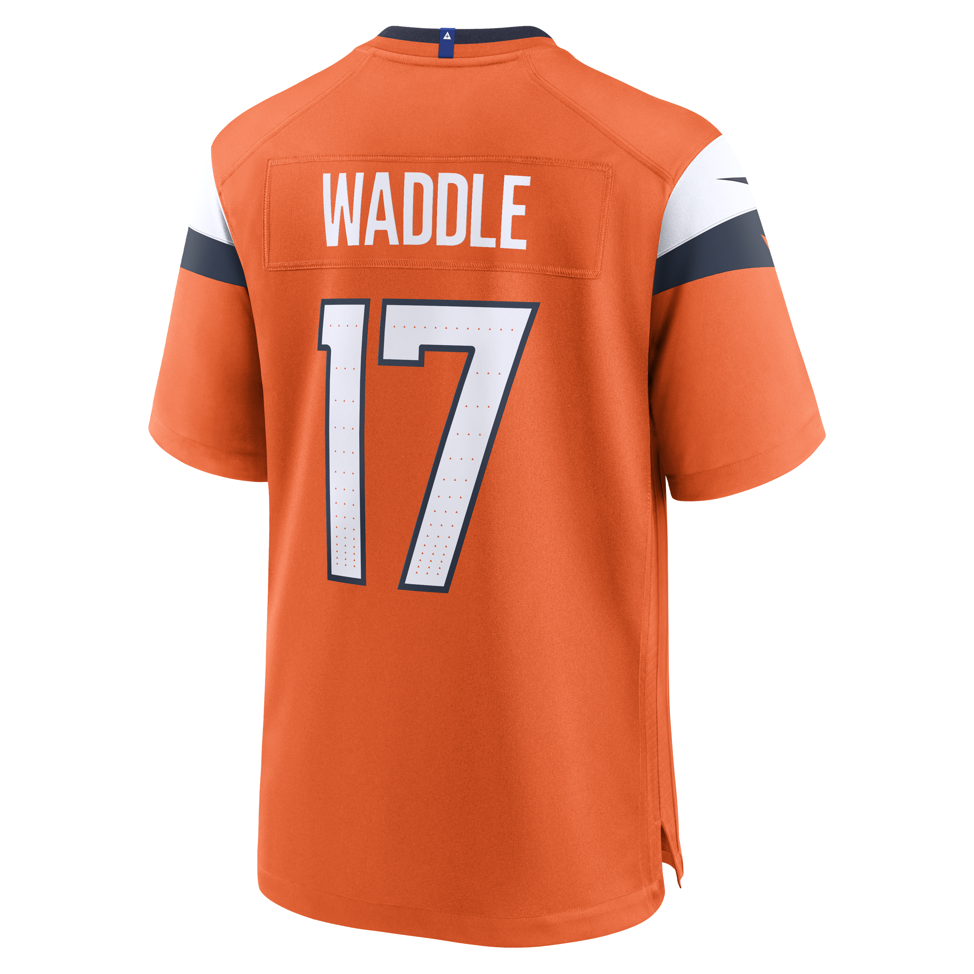 Jaylen Waddle Denver Broncos Game Jersey - Orange - angle 5