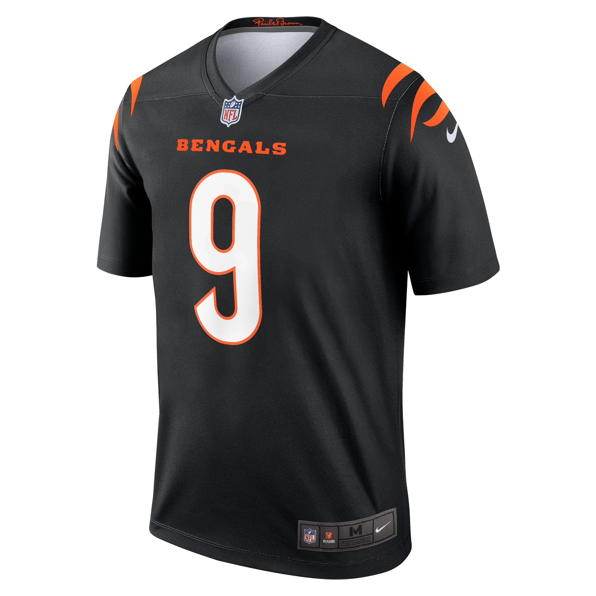 Joe Burrow #9 Cincinnati Bengals Legend Player Performance Jersey Top - Black - angle 4