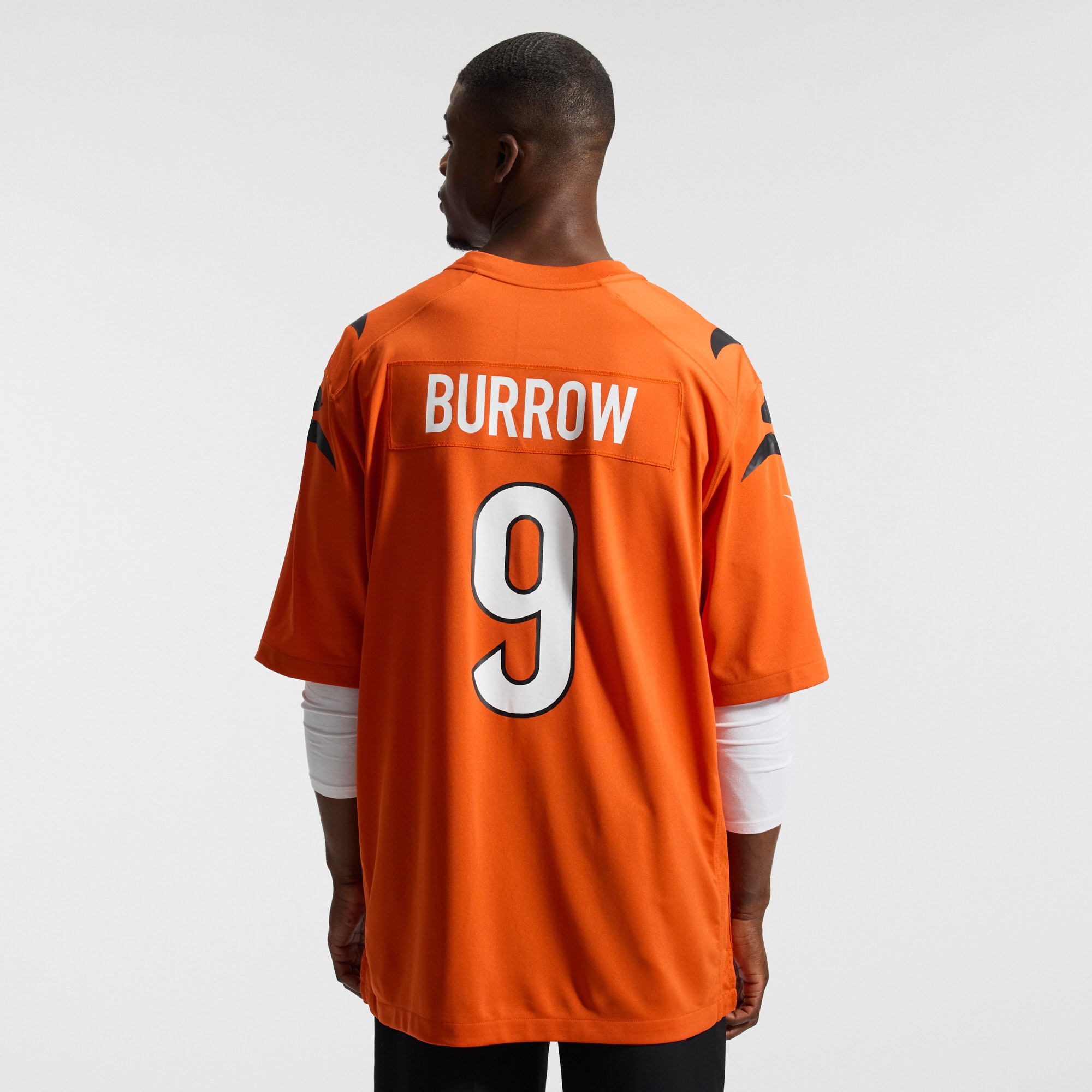 Joe Burrow Cincinnati Bengals Nike Alternate Game Jersey - Orange - angle 11
