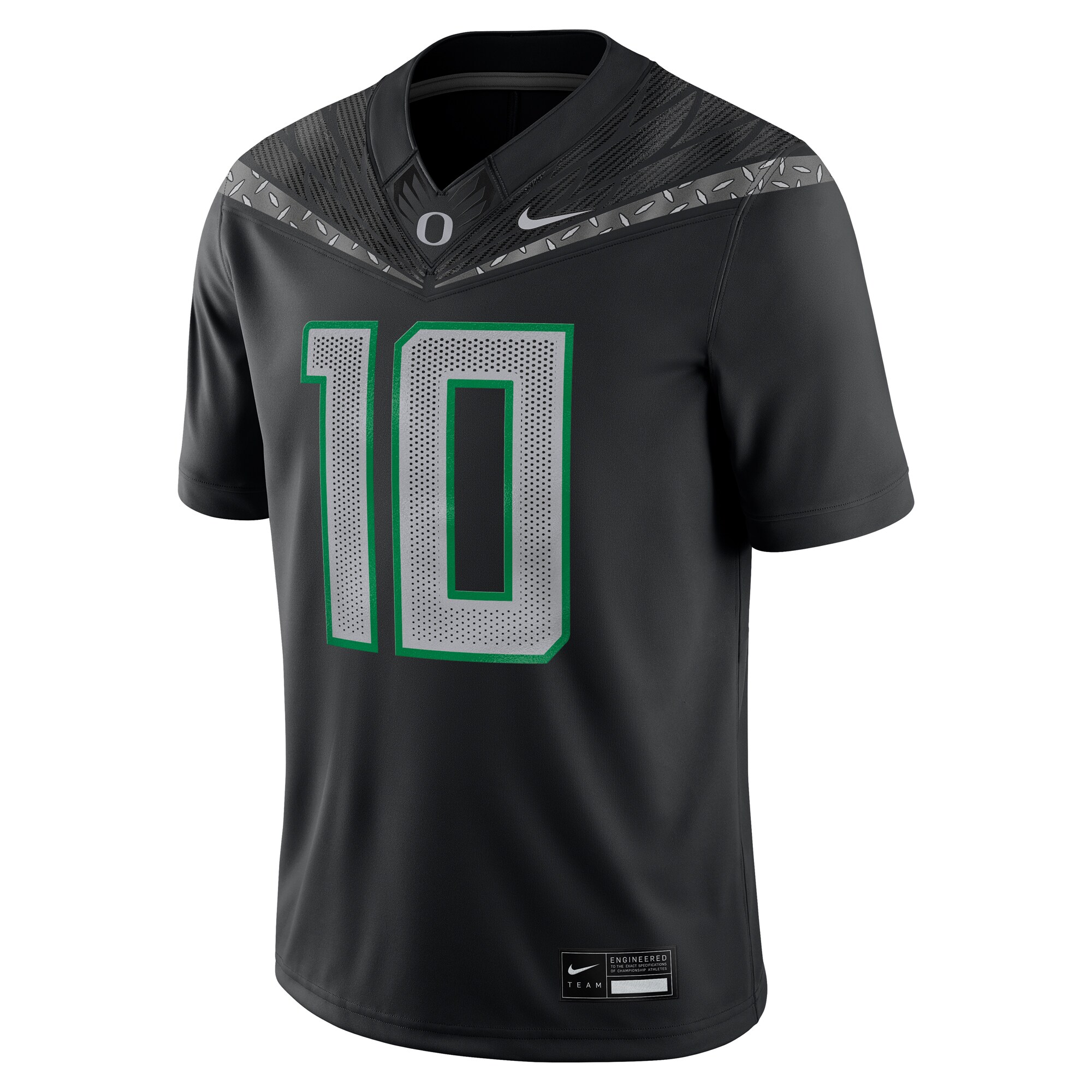 Justin Herbert #10 Oregon Ducks Alumni Game Jersey - Black - angle 4