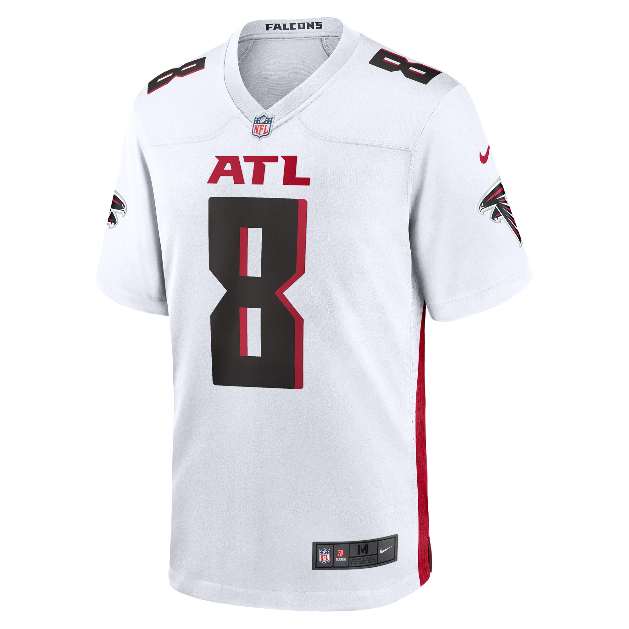 Kyle Pitts Atlanta Falcons Game Player Jersey - White - angle 4