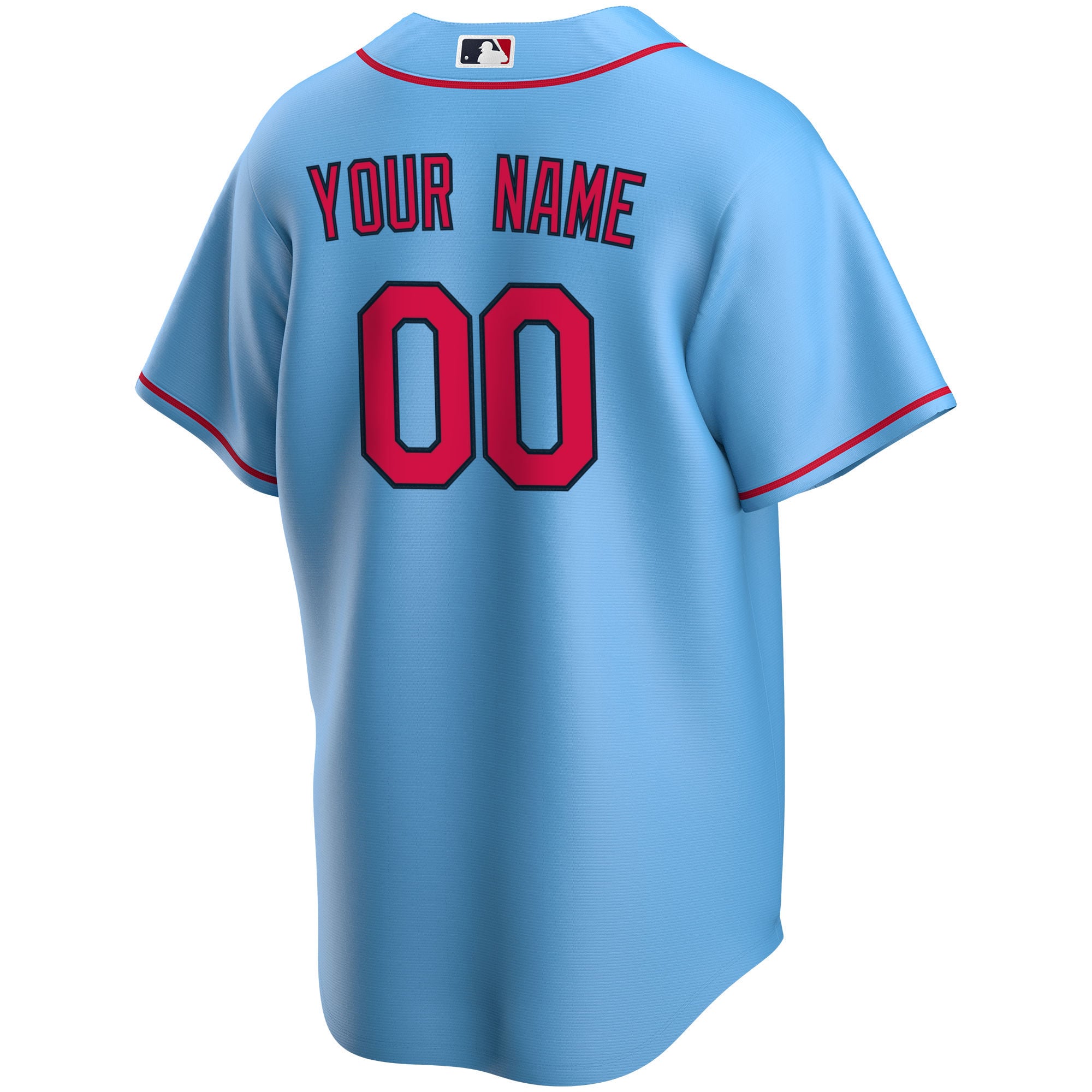 St. Louis Cardinals Alternate Replica Custom Jersey - Light Blue - angle 5