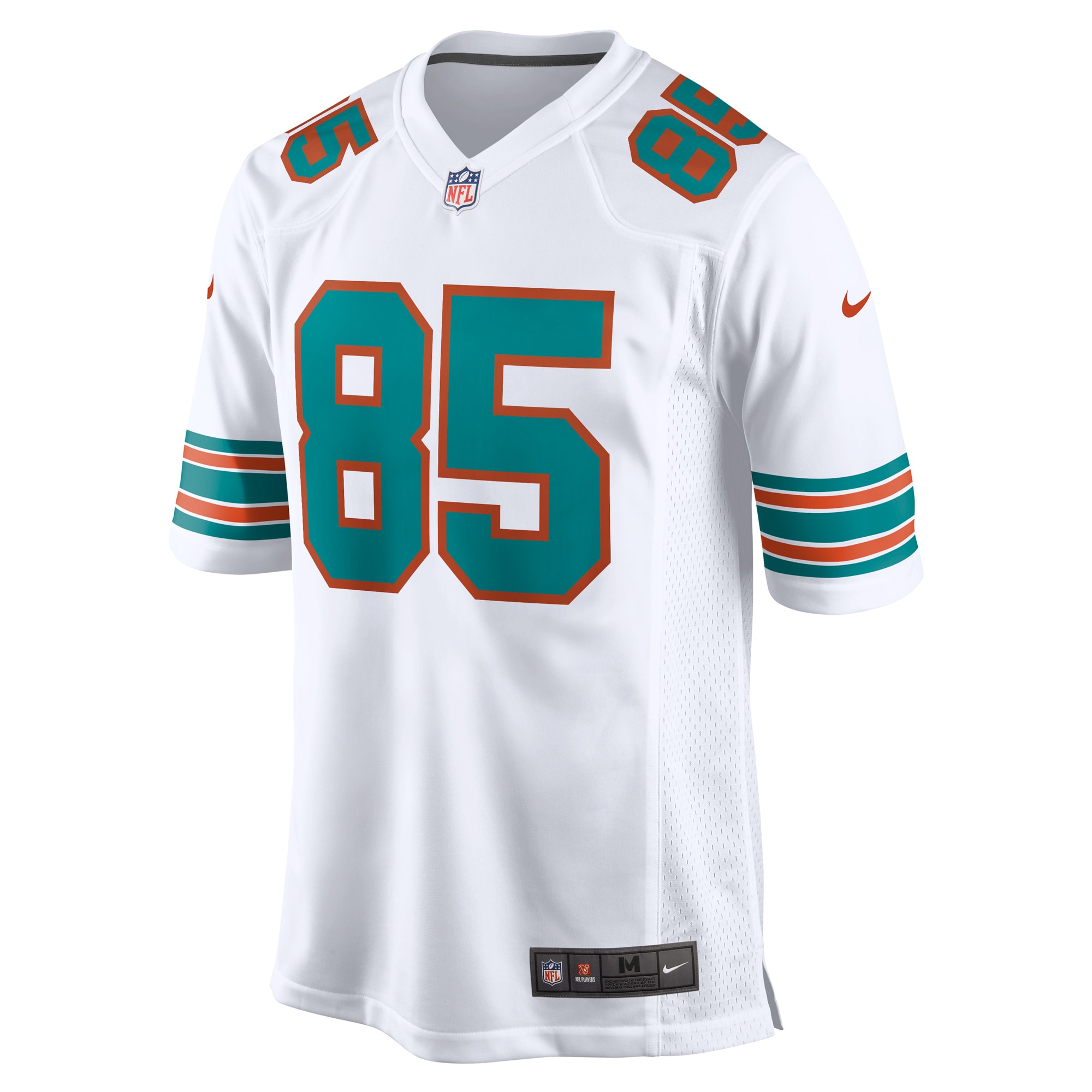 Mark Duper Miami Dolphins Retired Player Jersey - White - angle 4