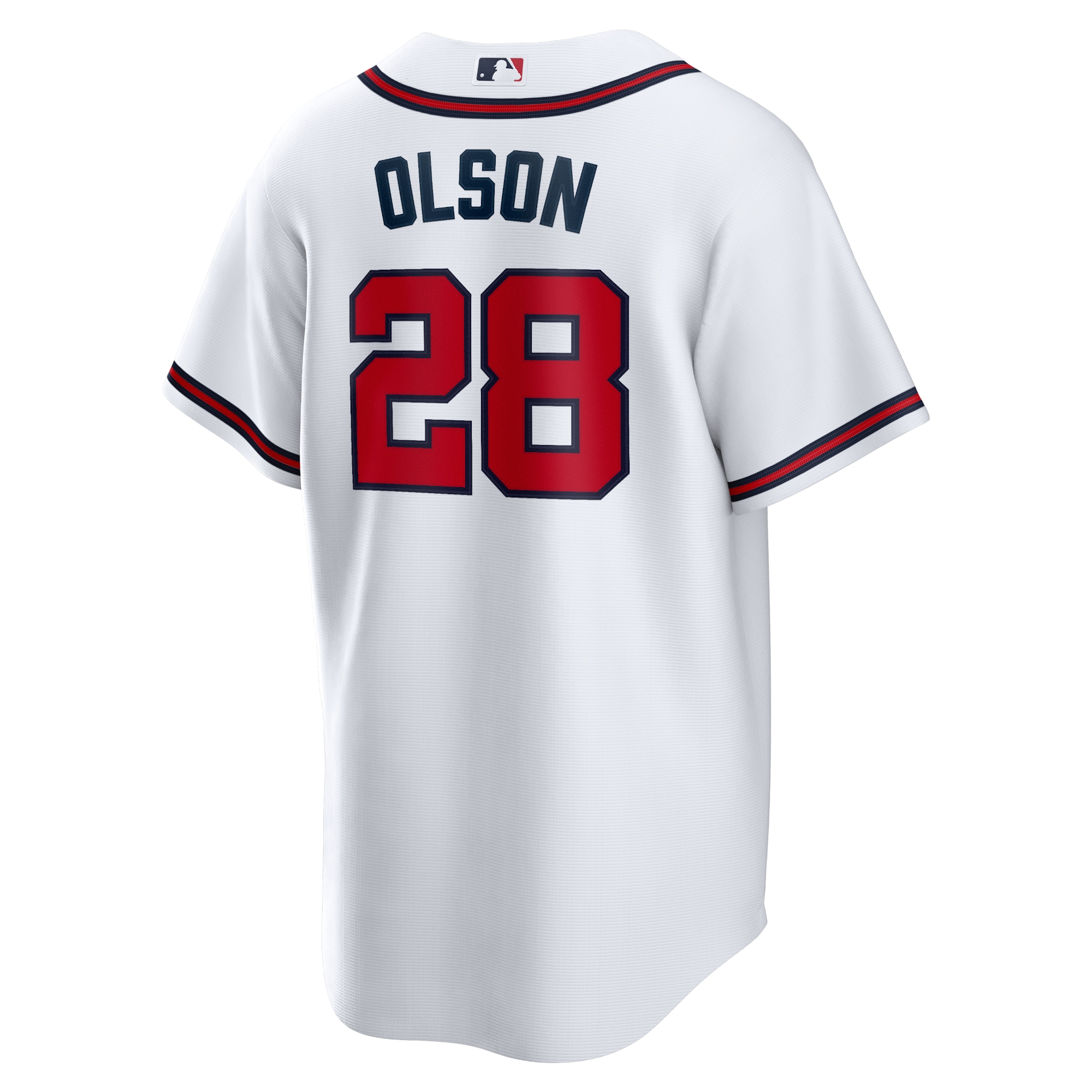 Matt Olson Atlanta Braves Home Replica Player Jersey - White - angle 5