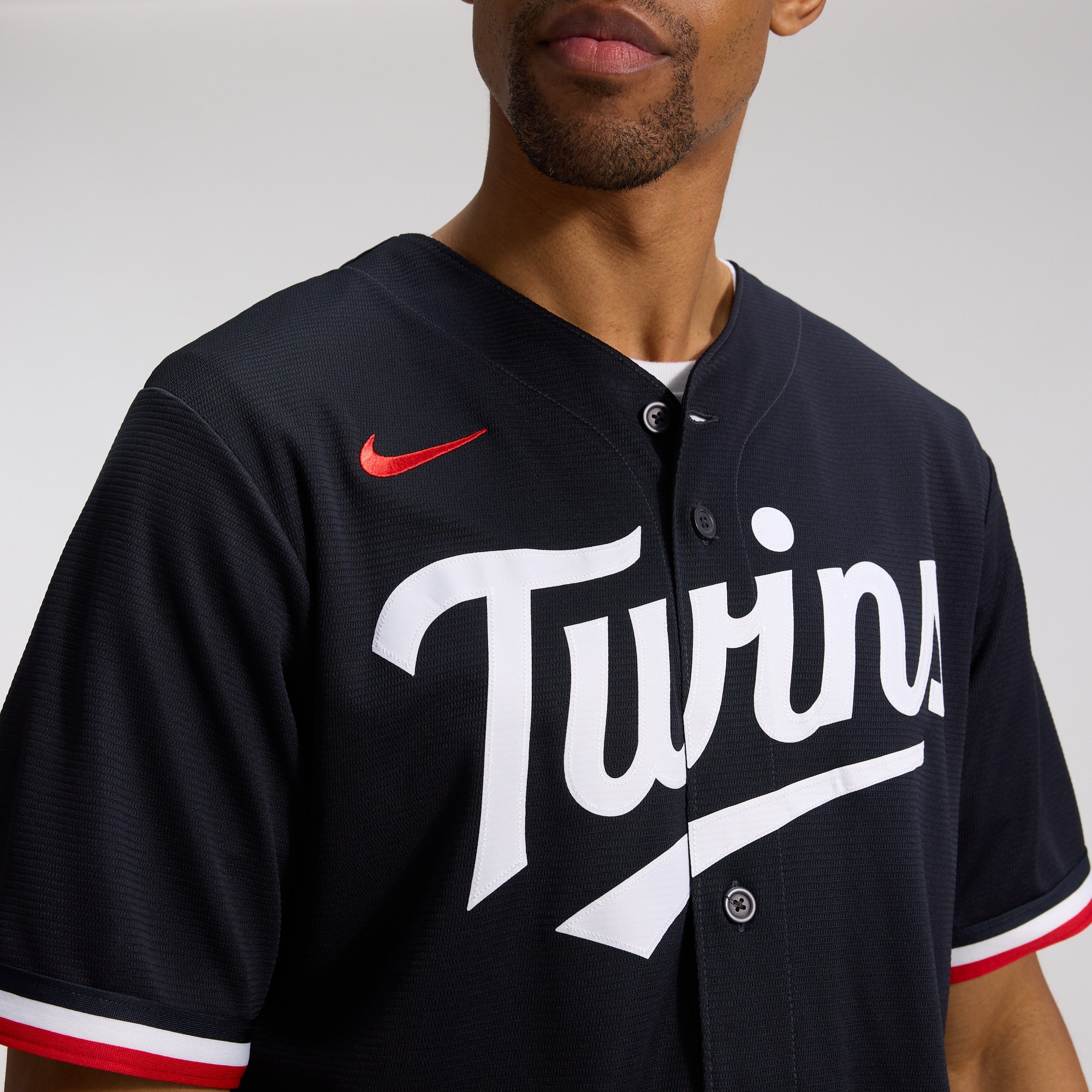 Minnesota Twins Alternate Replica Jersey - Navy - angle 10