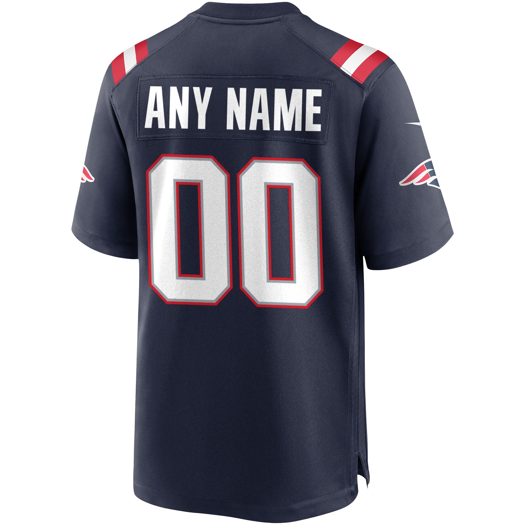 New England Patriots Custom Game Jersey - Navy - angle 4