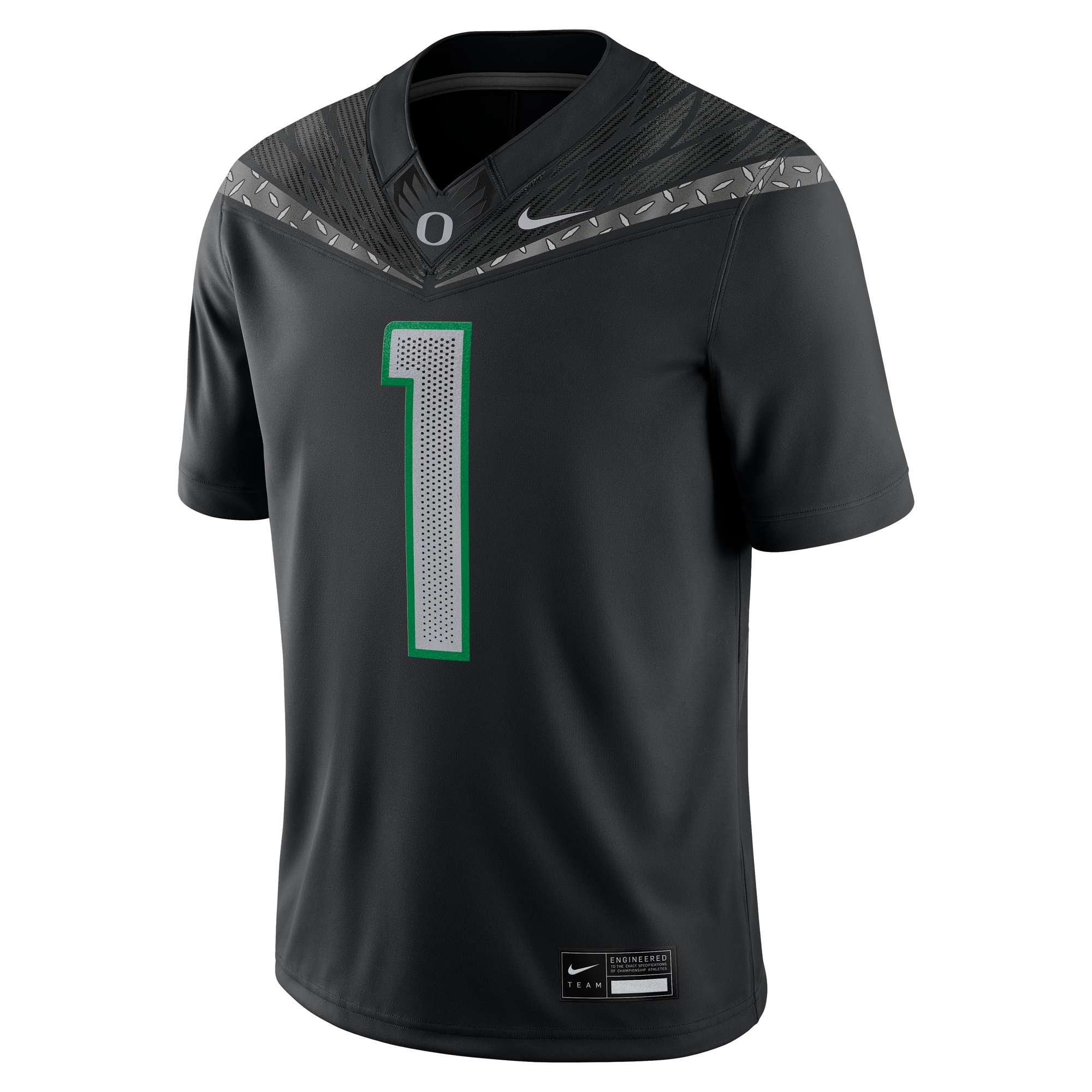 Oregon Ducks Game Jersey - Black - angle 4