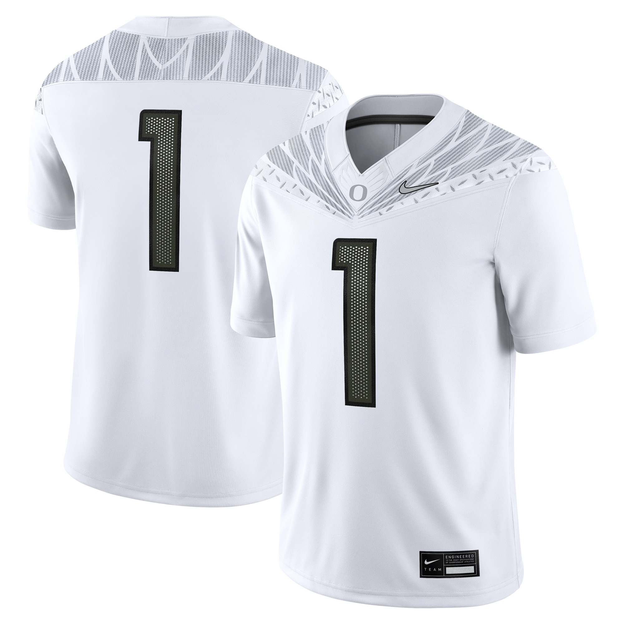 Oregon Ducks Game Jersey - White - angle 2