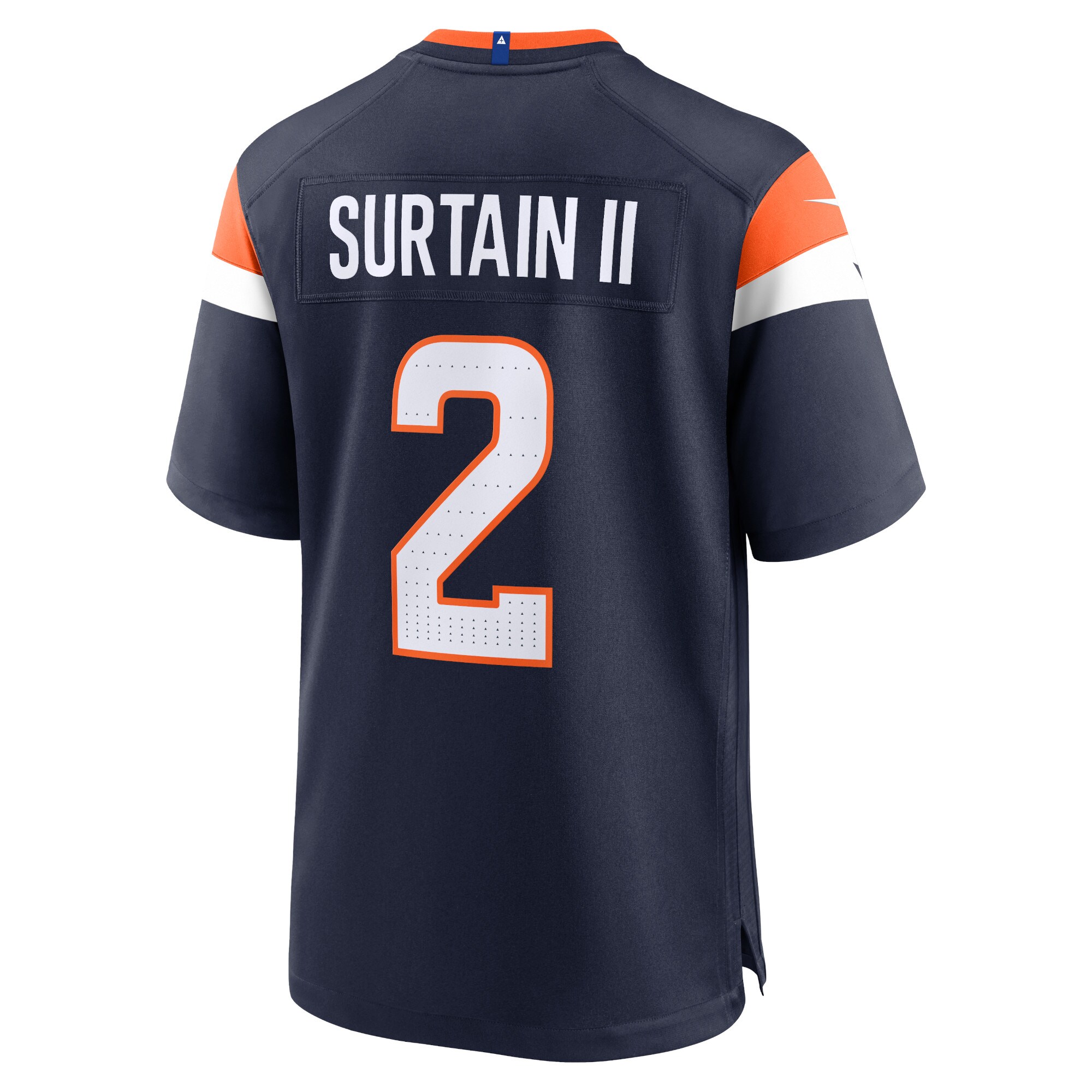 Patrick Surtain II Denver Broncos Alternate Game Jersey - Navy - angle 5