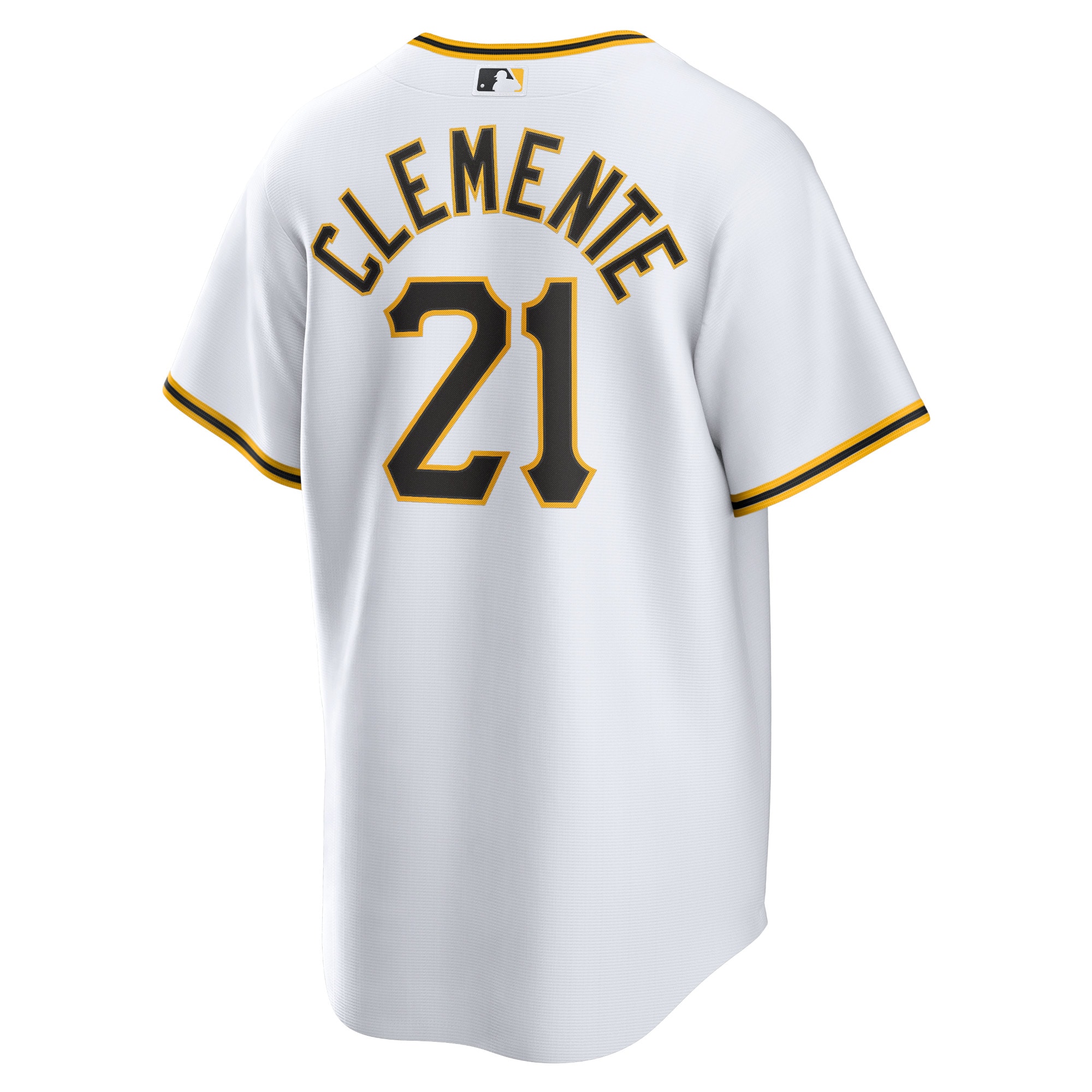 Roberto Clemente Pittsburgh Pirates Home Replica Player Name Jersey - White - angle 5