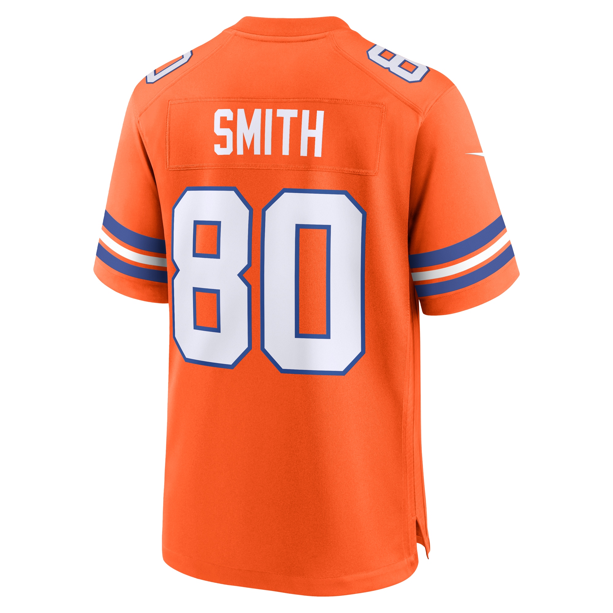 Rod Smith Denver Broncos Retired Player Alternate Game Jersey - Orange - angle 5