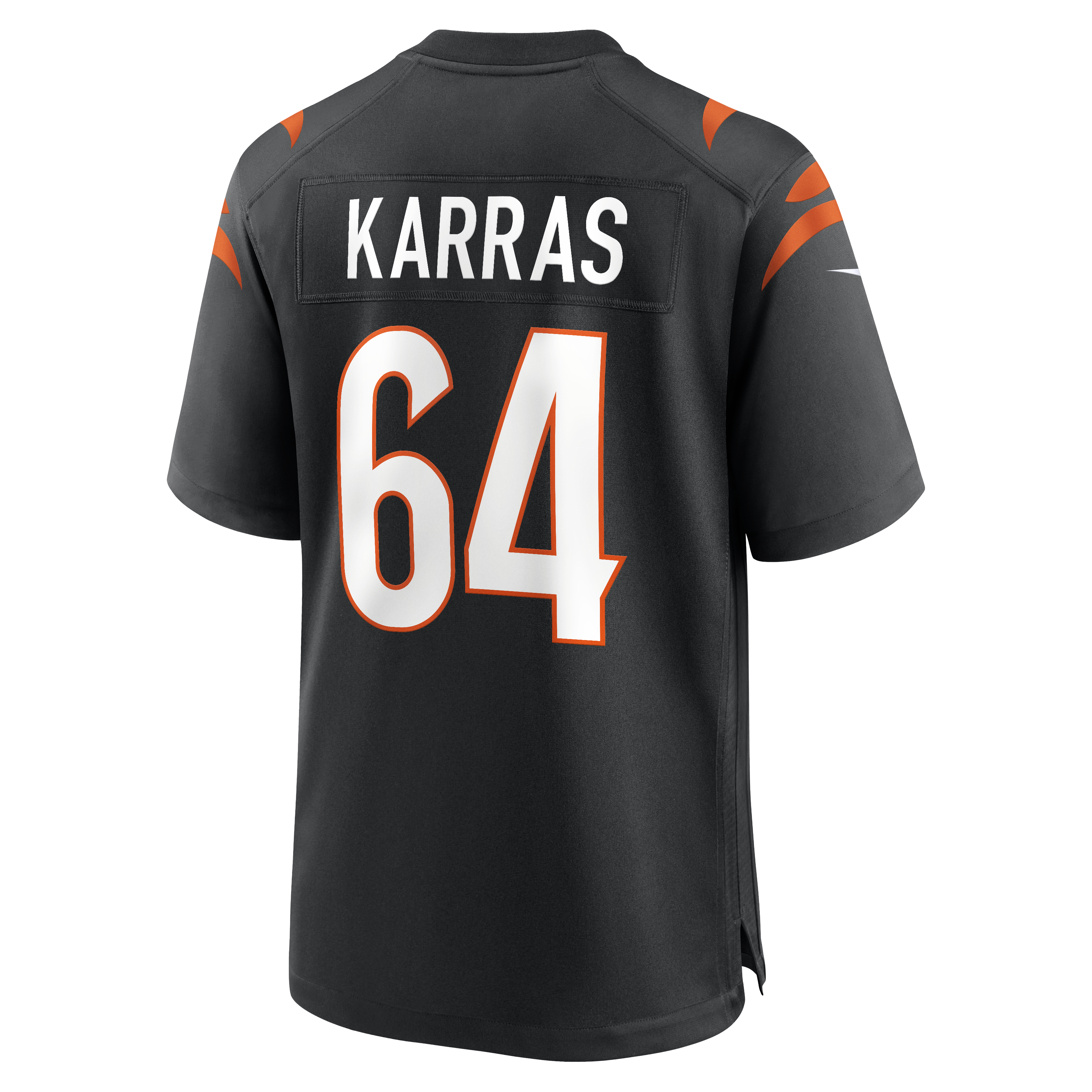 Ted Karras Cincinnati Bengals Game Player Jersey - Black - angle 5