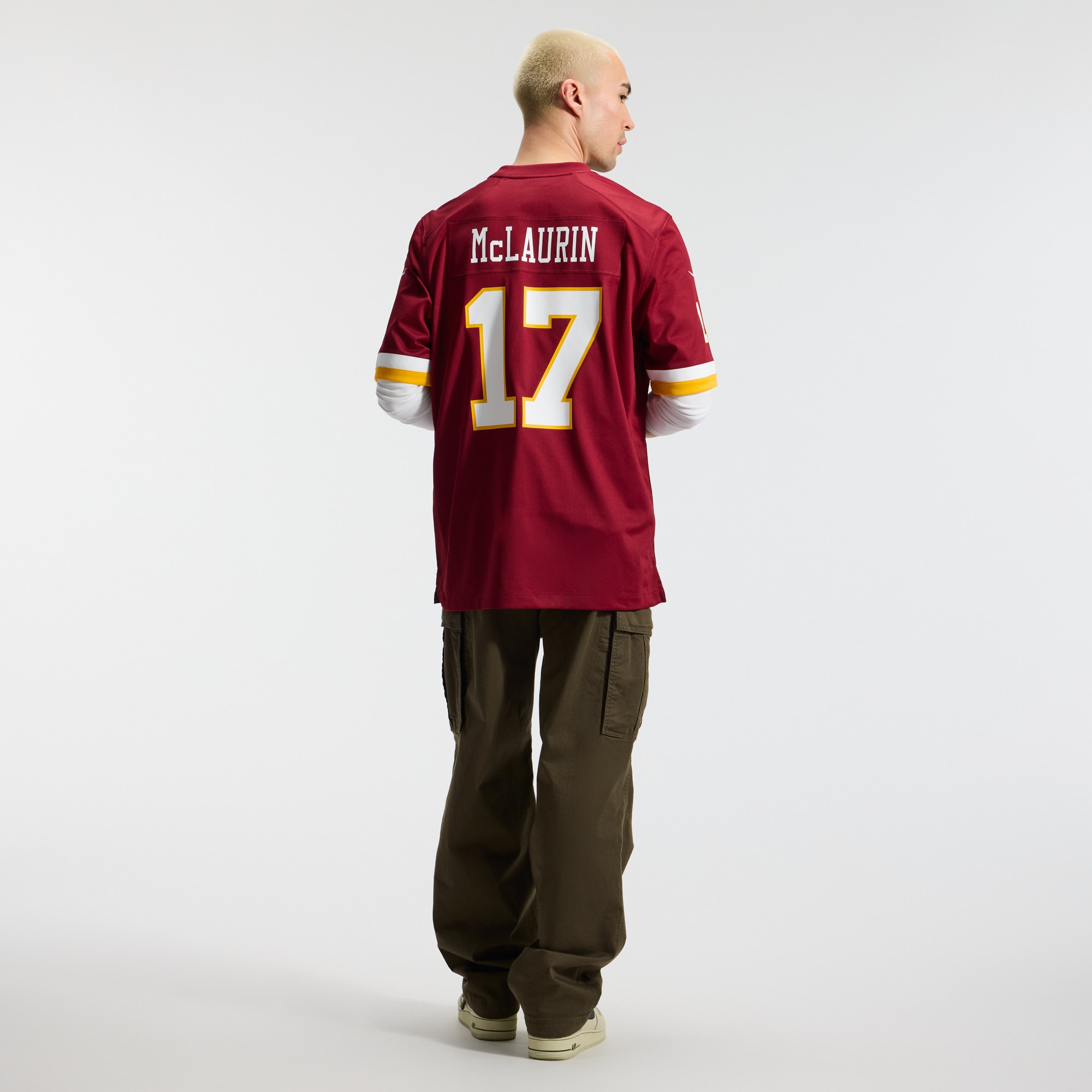 Terry McLaurin Washington Commanders Game Jersey - Burgundy - angle 7