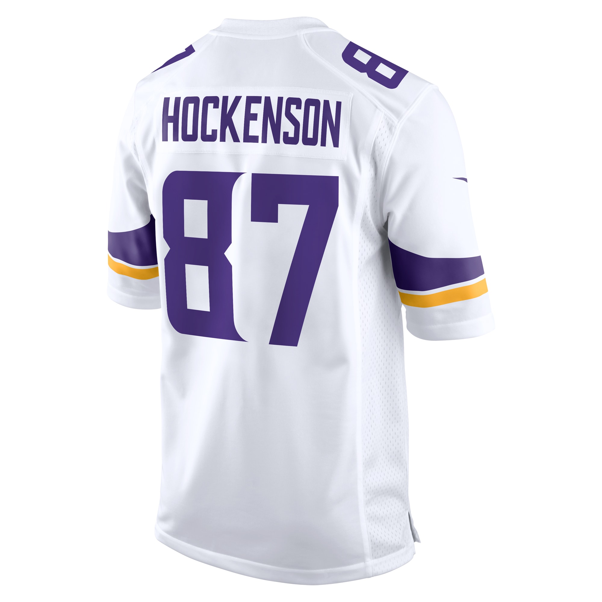 T.J. Hockenson Minnesota Vikings Game Player Jersey - White - angle 2
