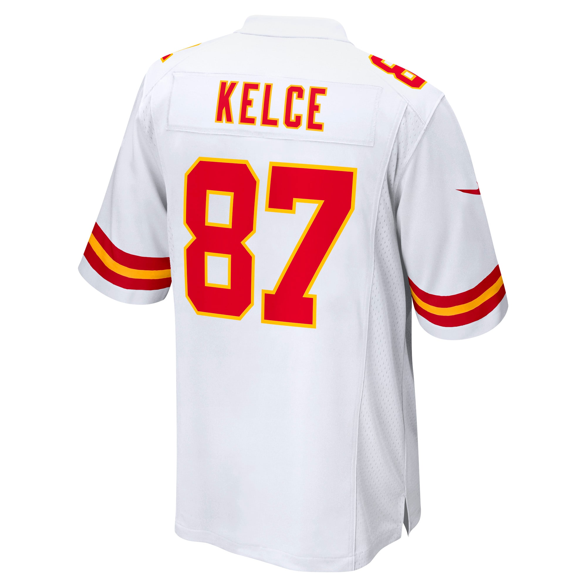 Travis Kelce #87 Kansas City Chiefs Player Game Jersey - White - angle 5