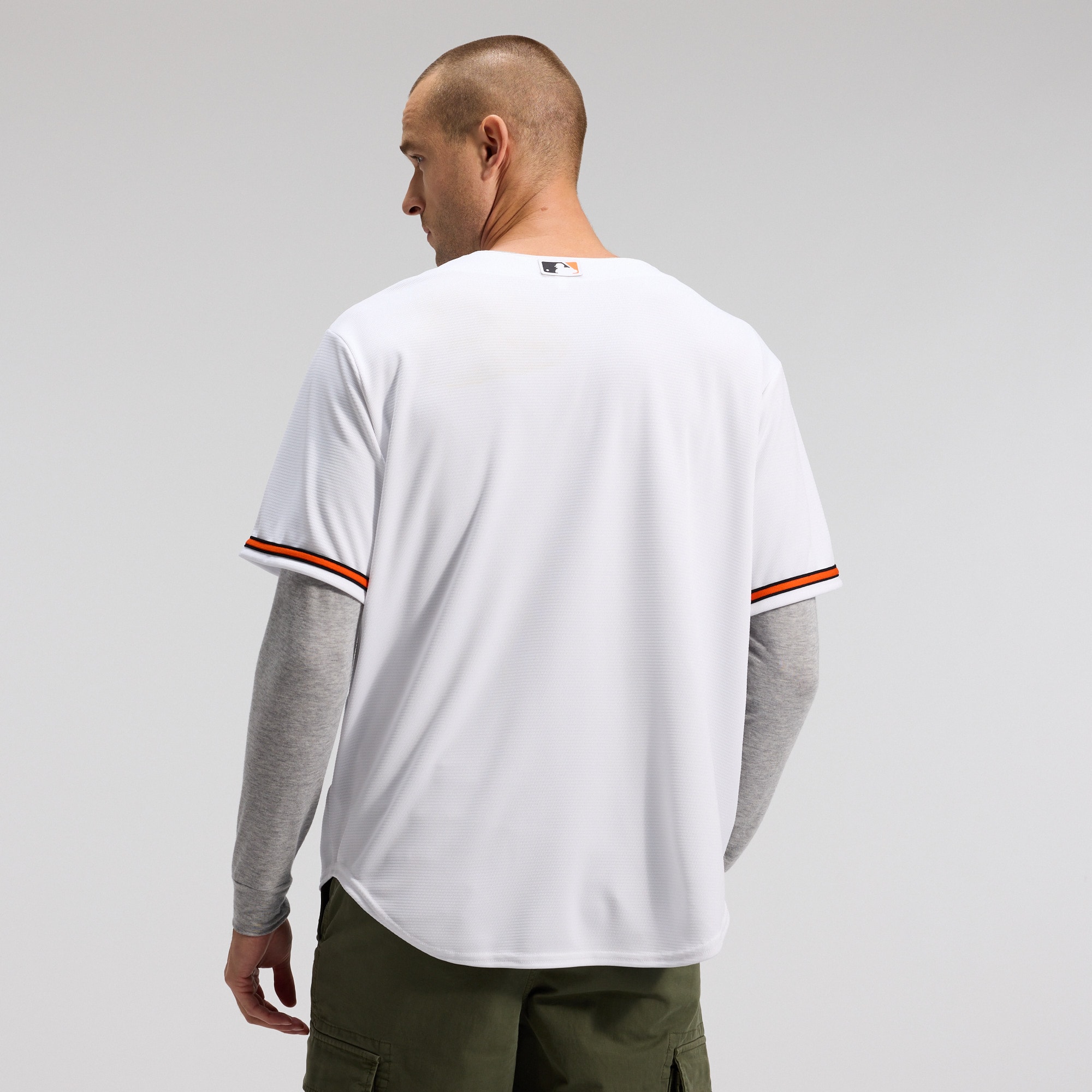 Baltimore Orioles Home Replica Team Jersey - White - angle 4