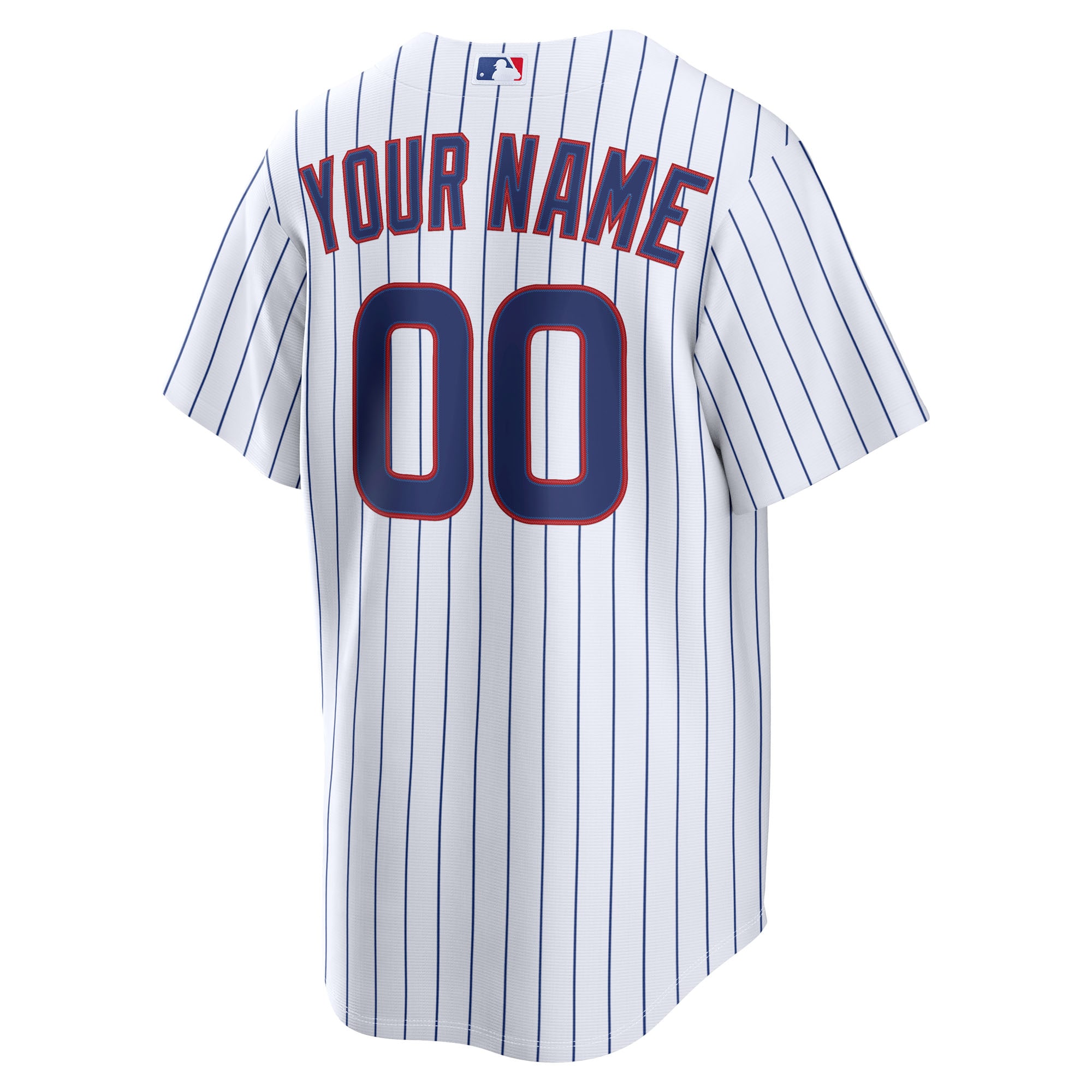 Chicago Cubs Home Replica Custom Jersey - White - angle 5