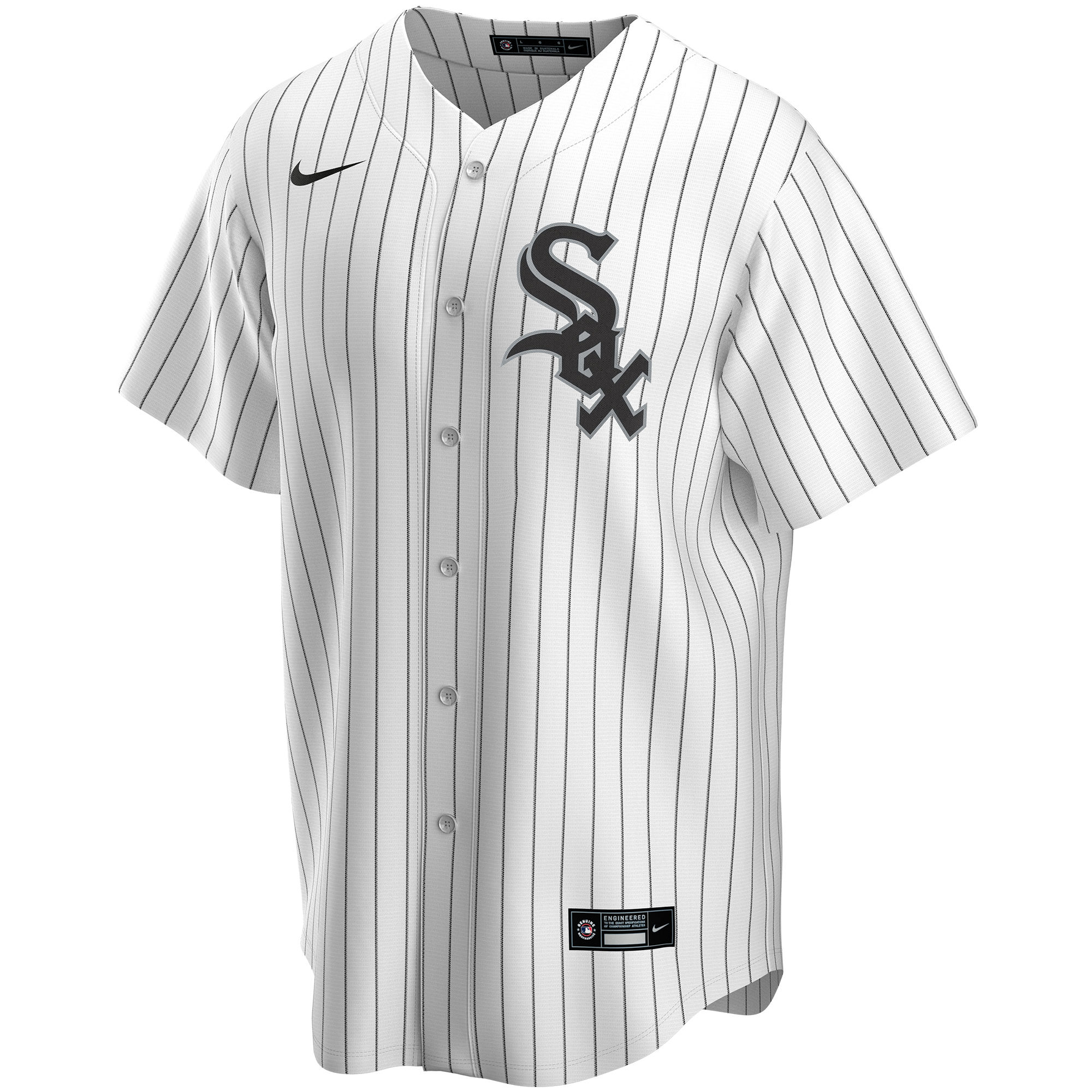 Chicago White Sox Home Replica Custom Jersey - White - angle 4