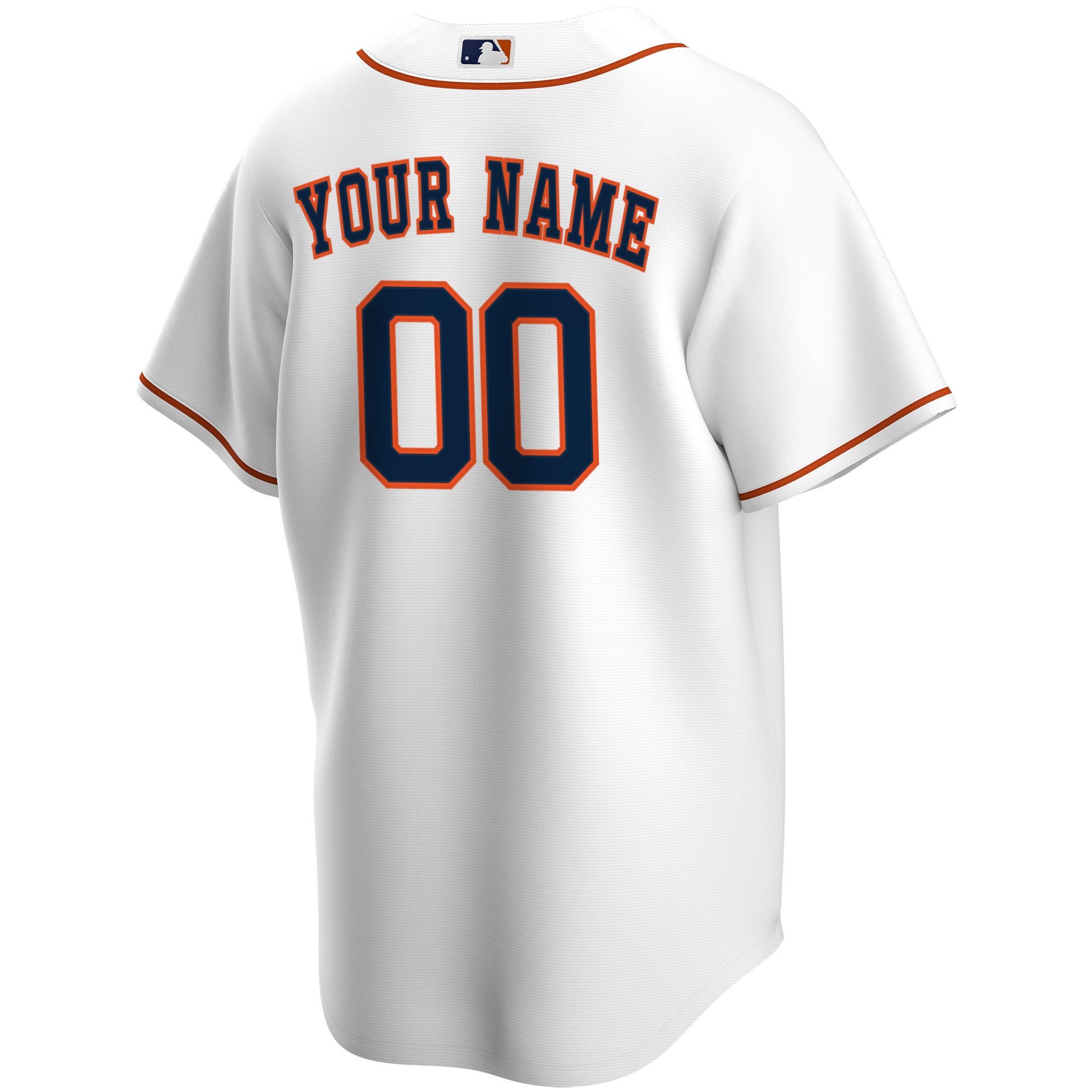 Houston Astros Home Replica Custom Jersey - White - angle 5