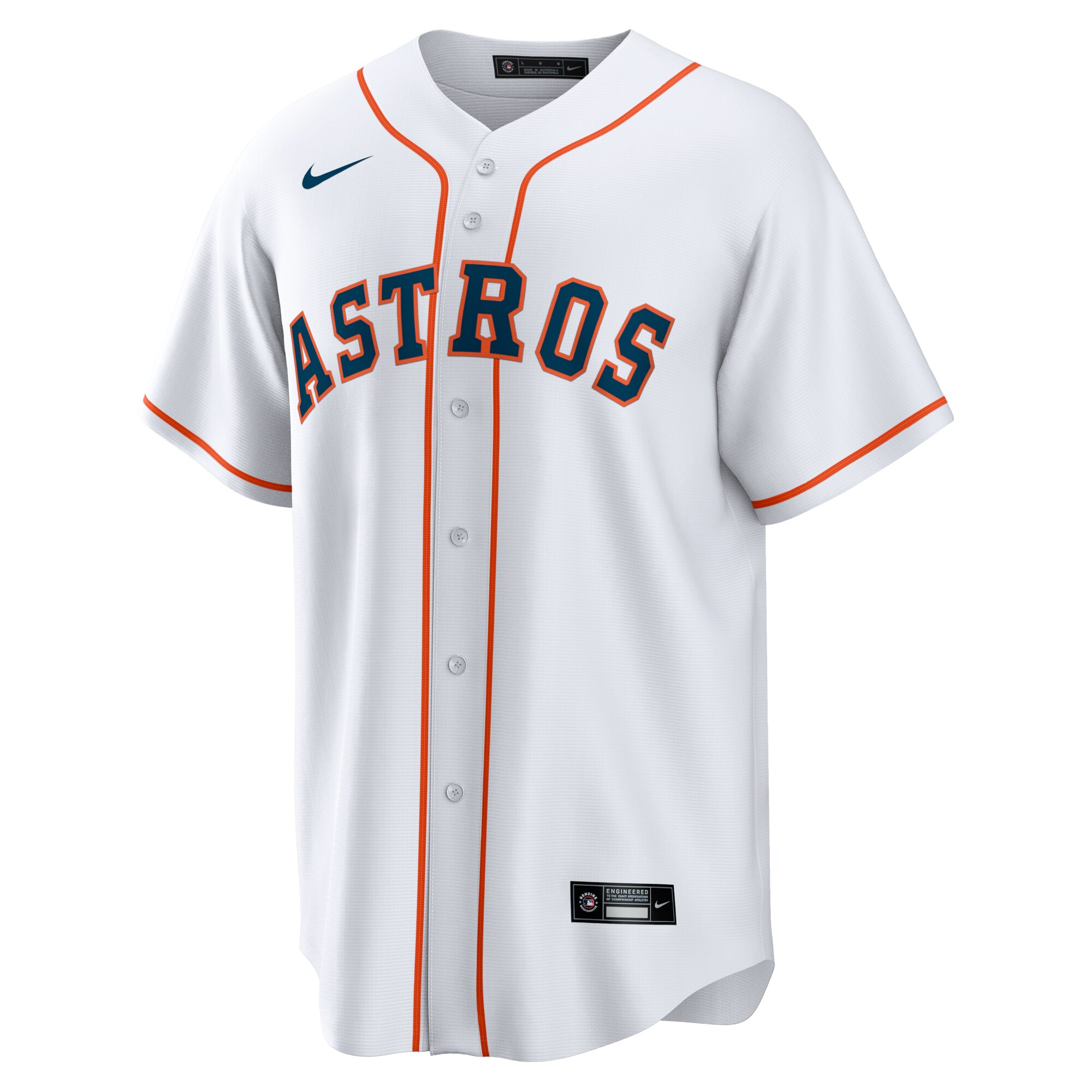 Houston Astros Home Replica Team Jersey - White - angle 4