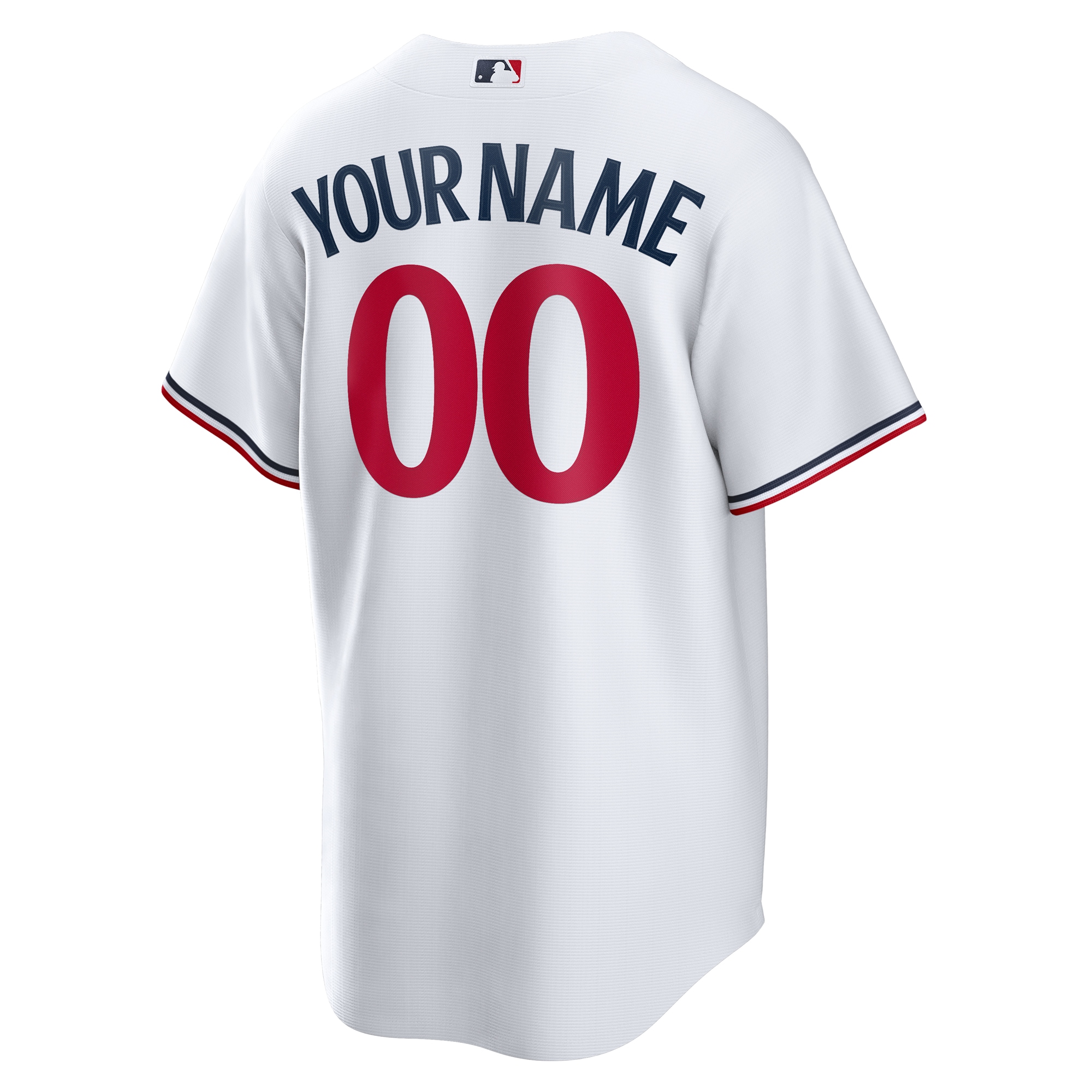 Minnesota Twins Home Replica Custom Jersey - White - angle 5
