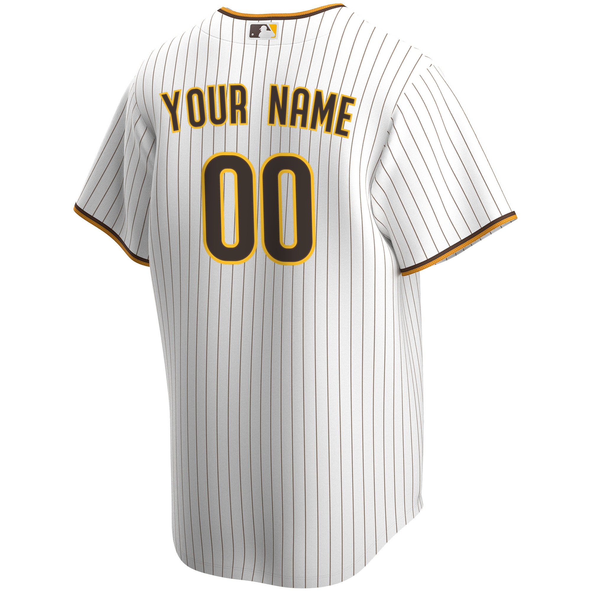 San Diego Padres Home Replica Custom Jersey - White - angle 5